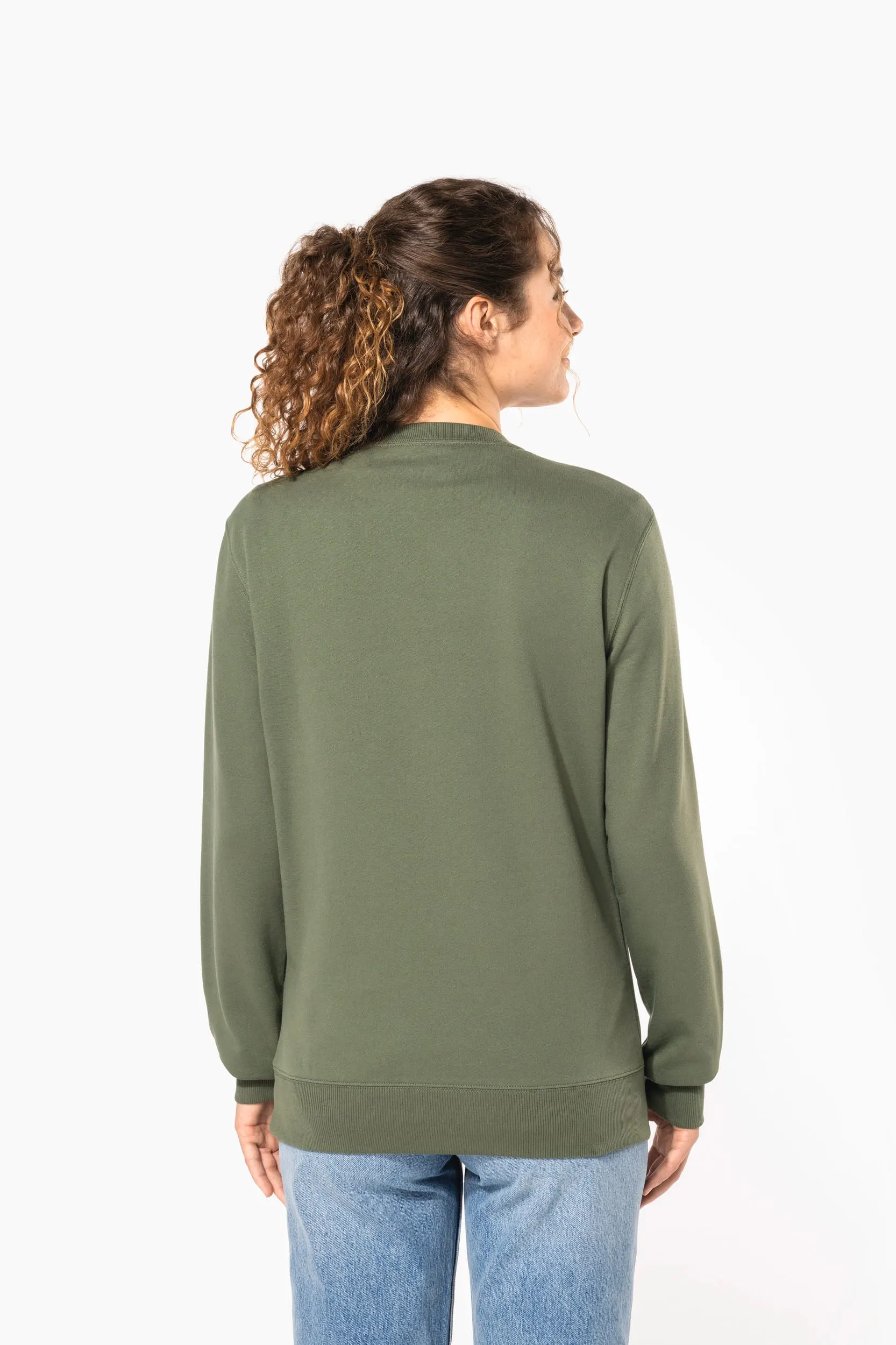 Sudadera cuello redondo reciclada unisex
