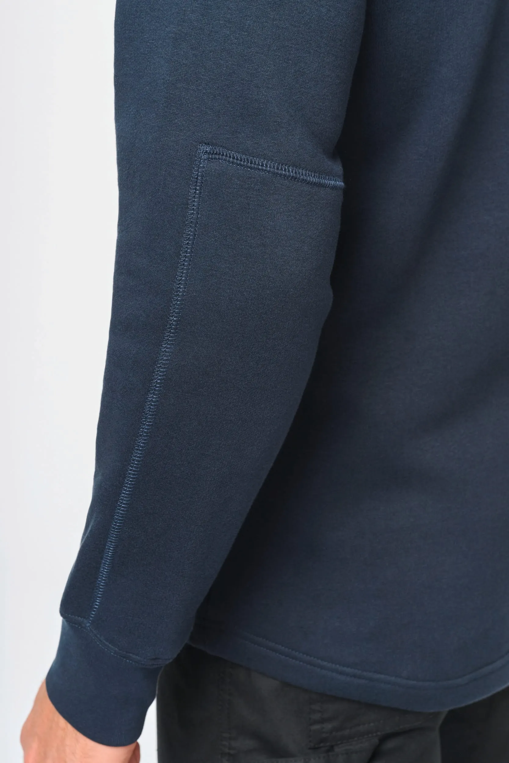 Sudadera manga montada