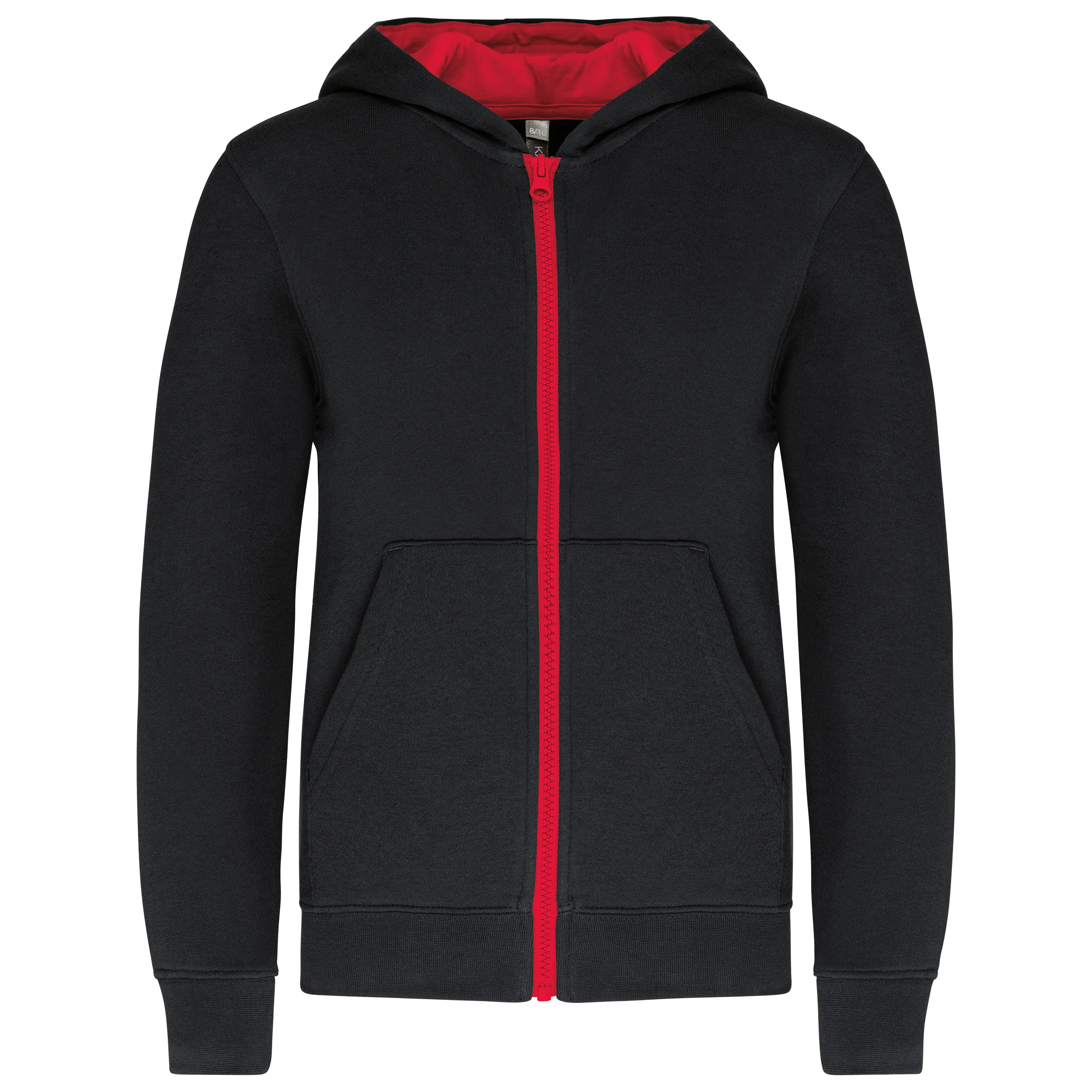 Sudadera capucha y cremallera niños