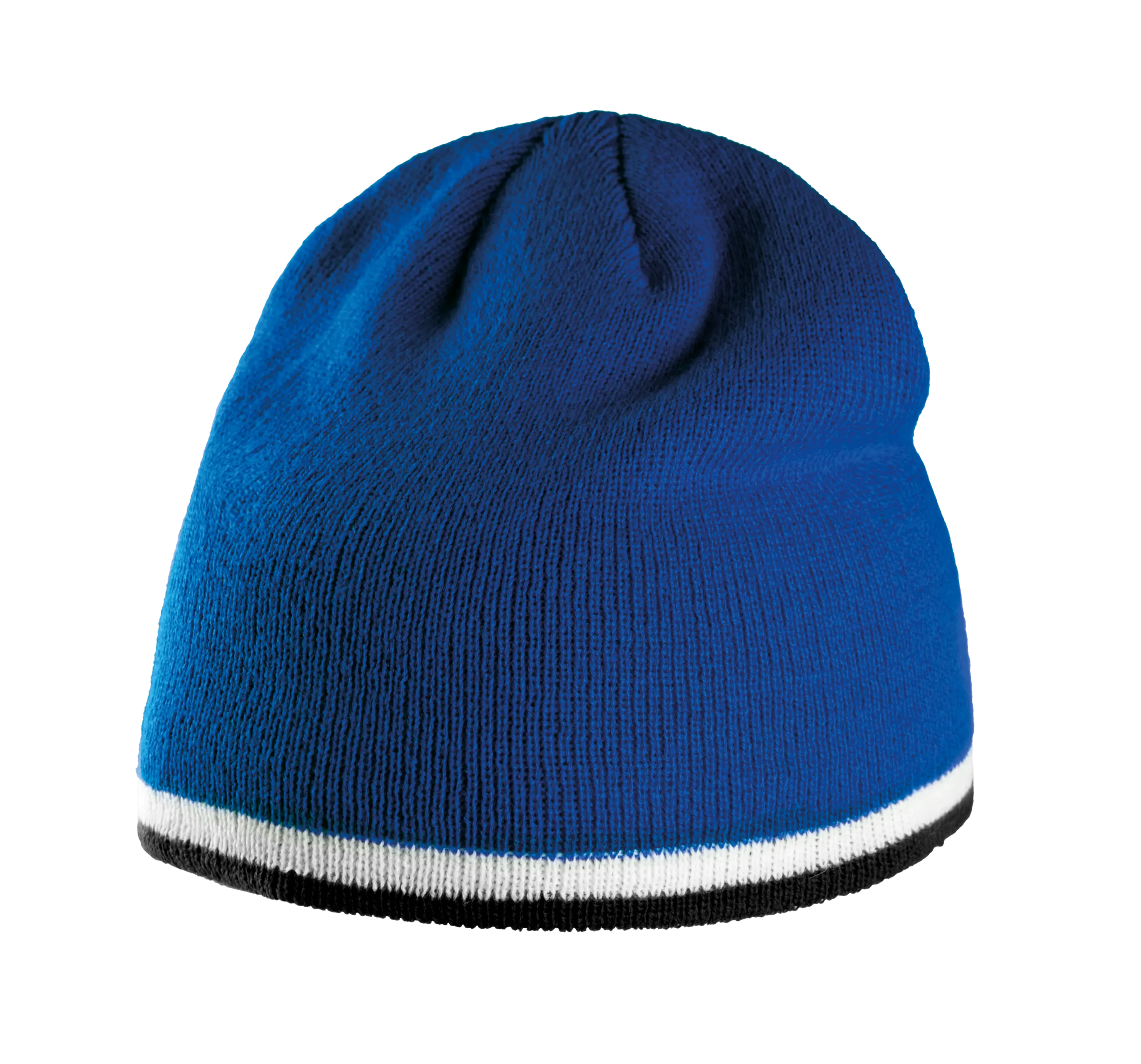 Gorro con tira bicolor contrastada