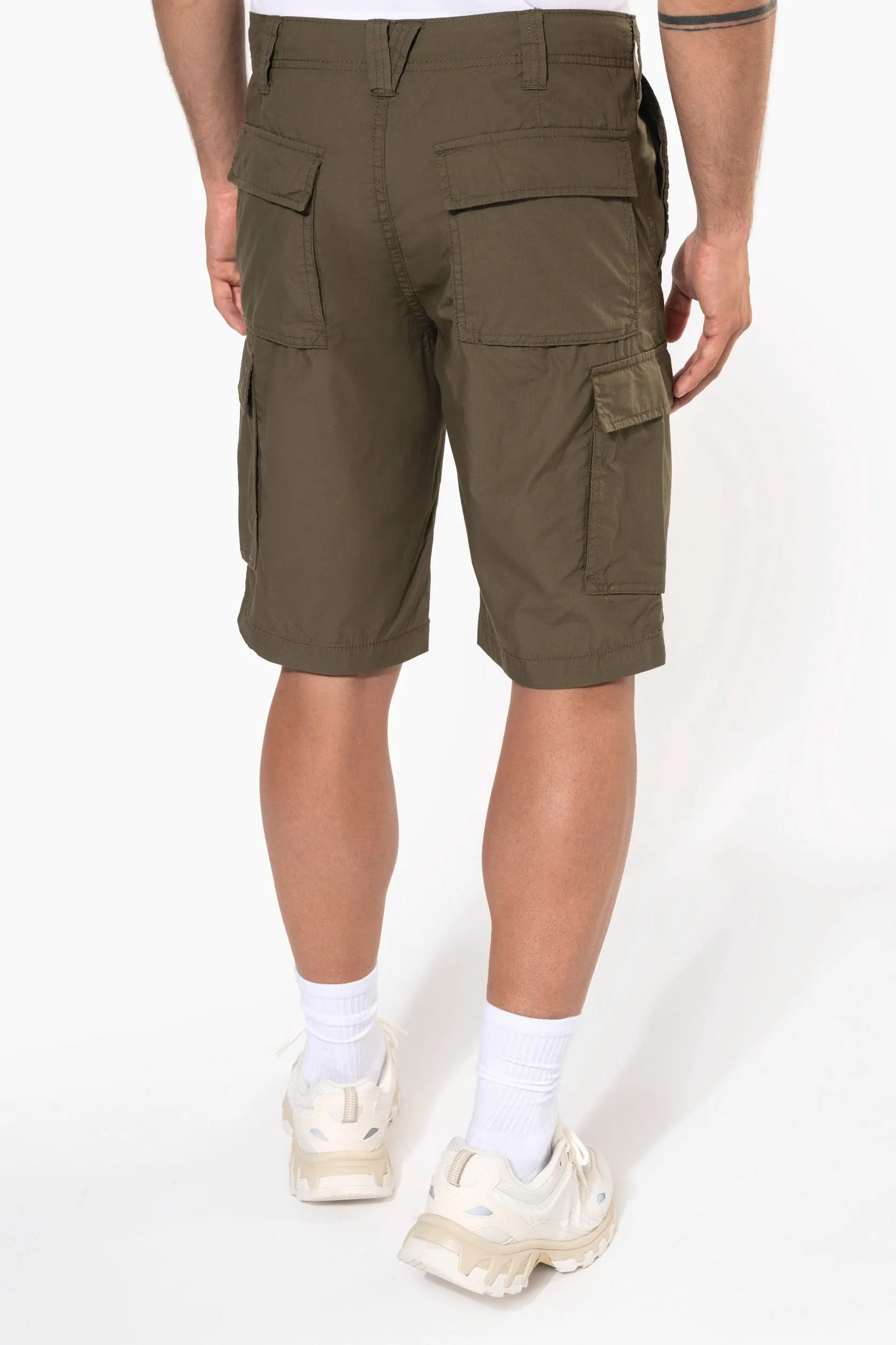 Bermuda ligera multibolsillos para hombre