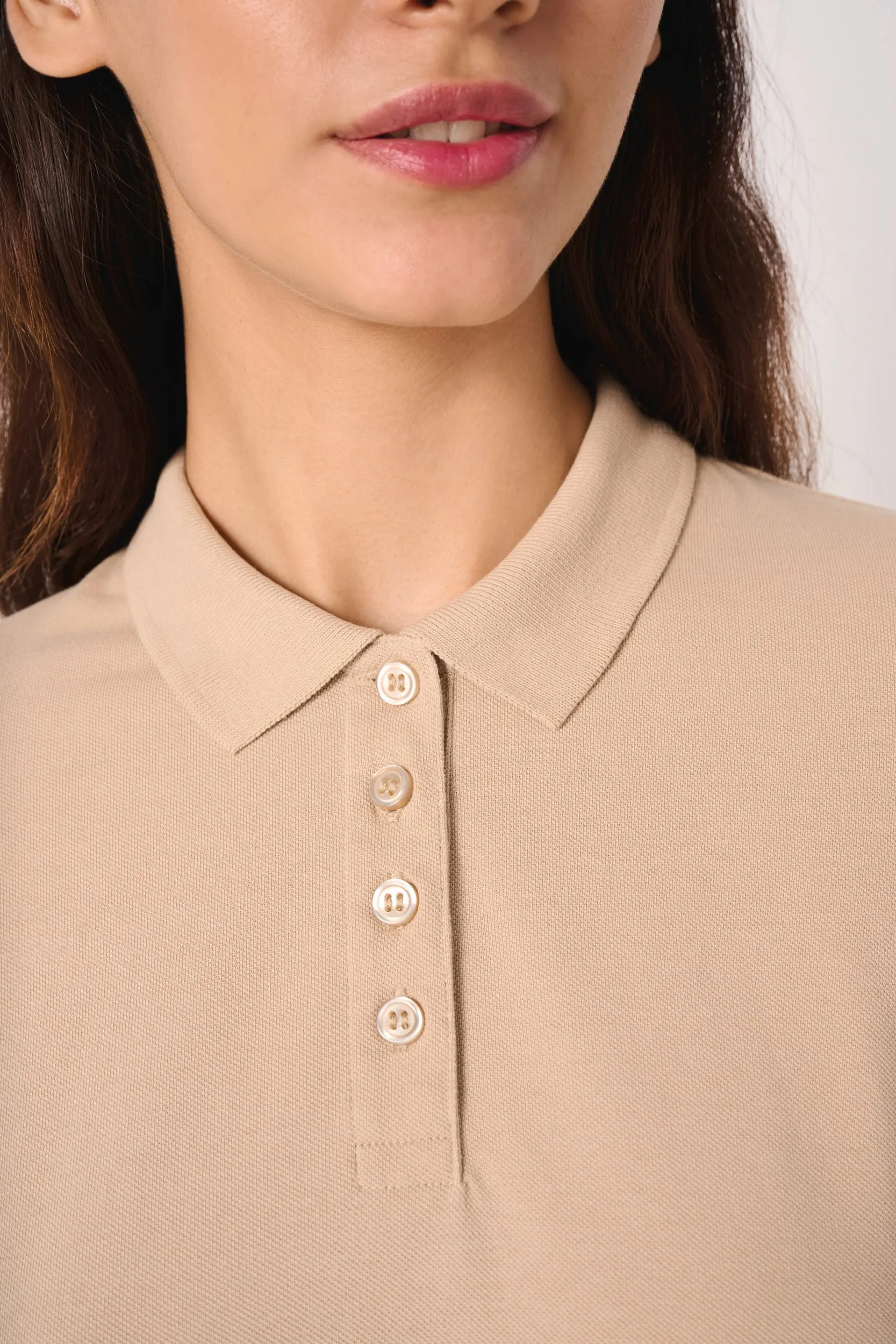 Polo punto piqué mujer