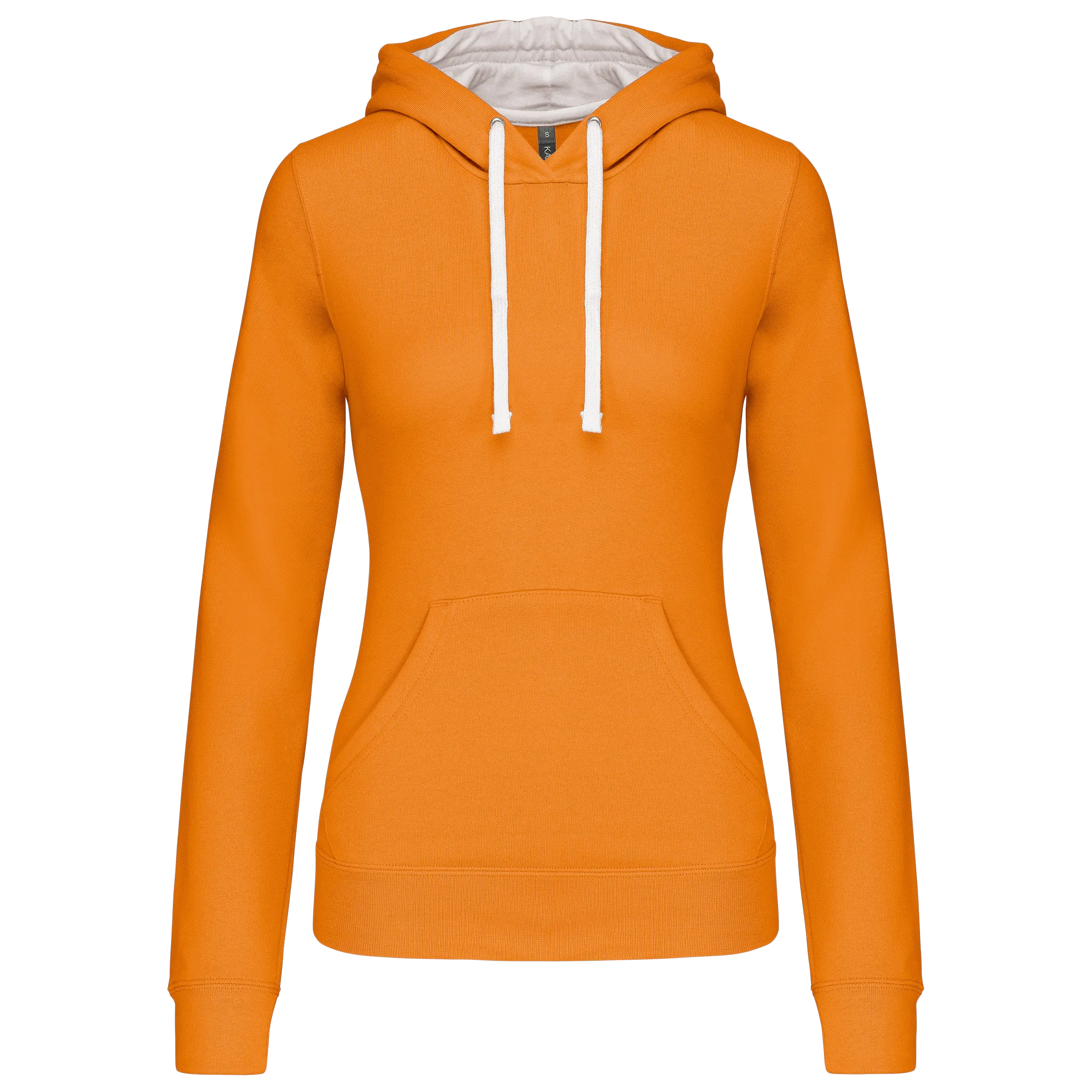 Sudadera capucha contrastada mujer