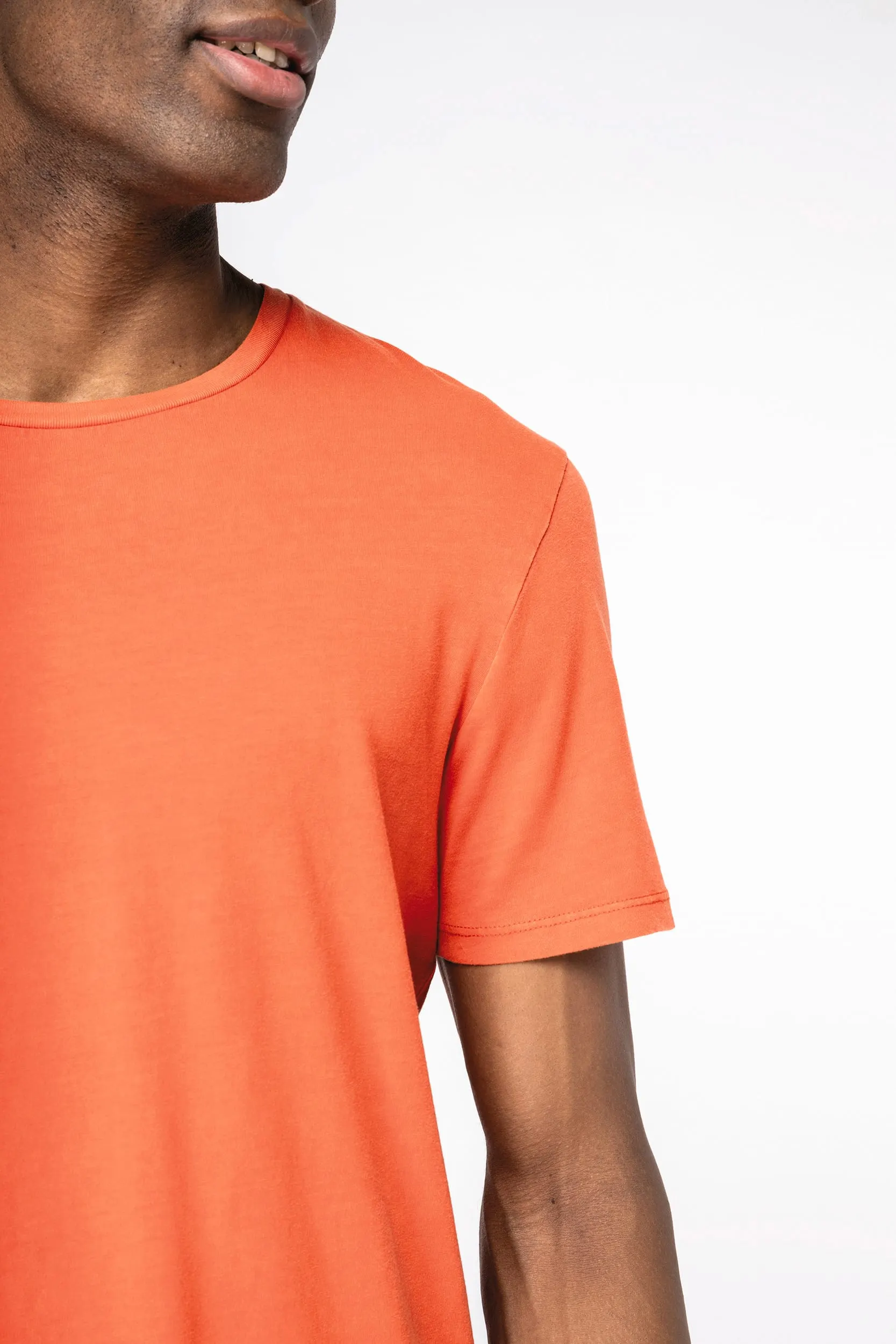 Camiseta ecorresponsable efecto lavado unisex