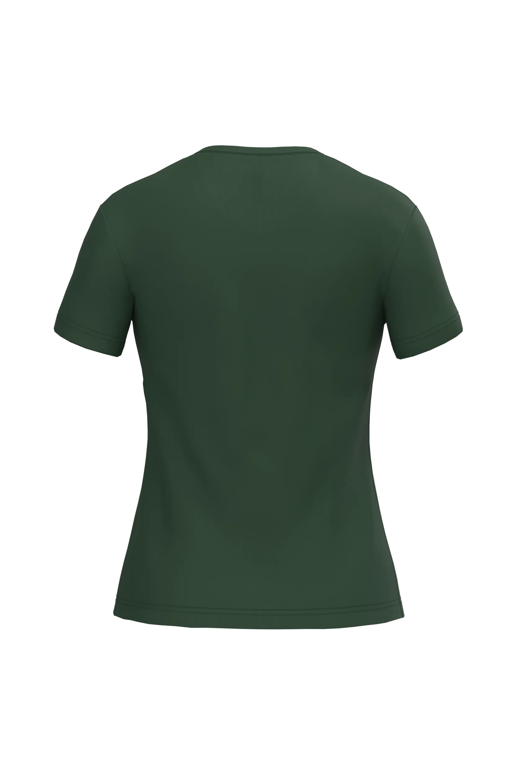 Camiseta de manga cota y cuello de pico mujer