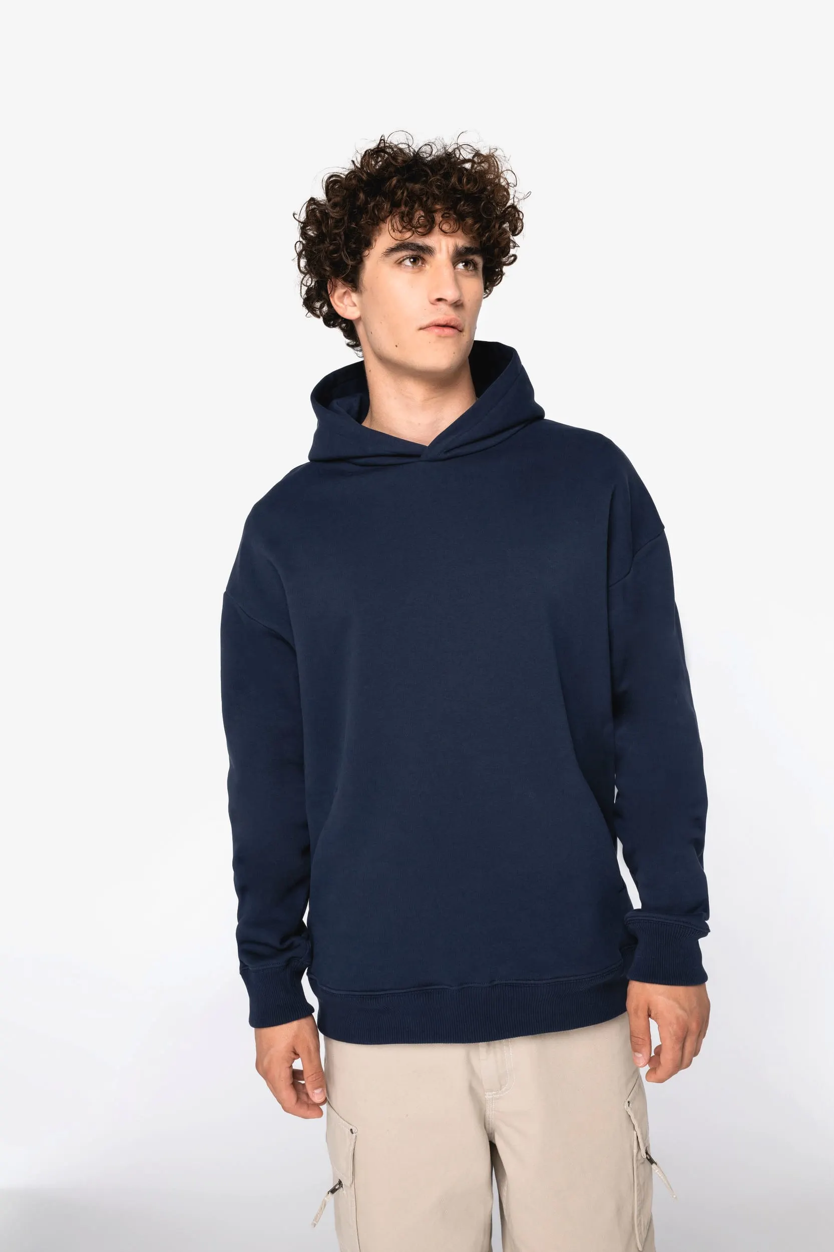 Sudadera ecorresponsable con capucha oversize unisex