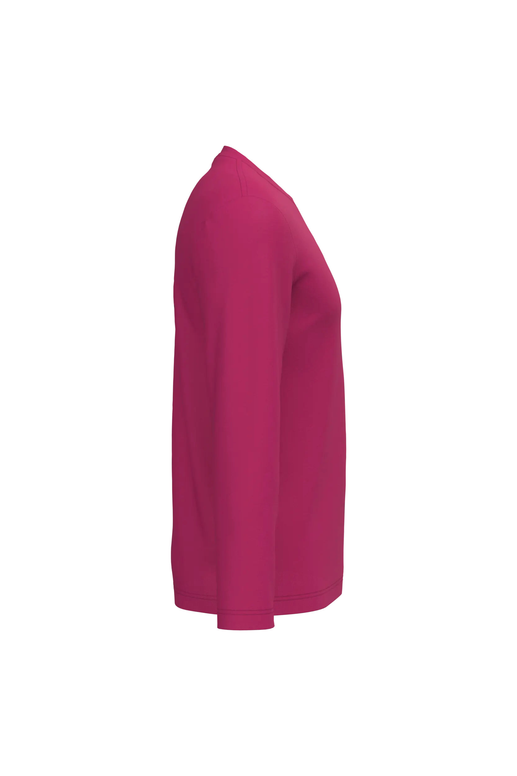 Camiseta maga larga y cuello redondo hombre