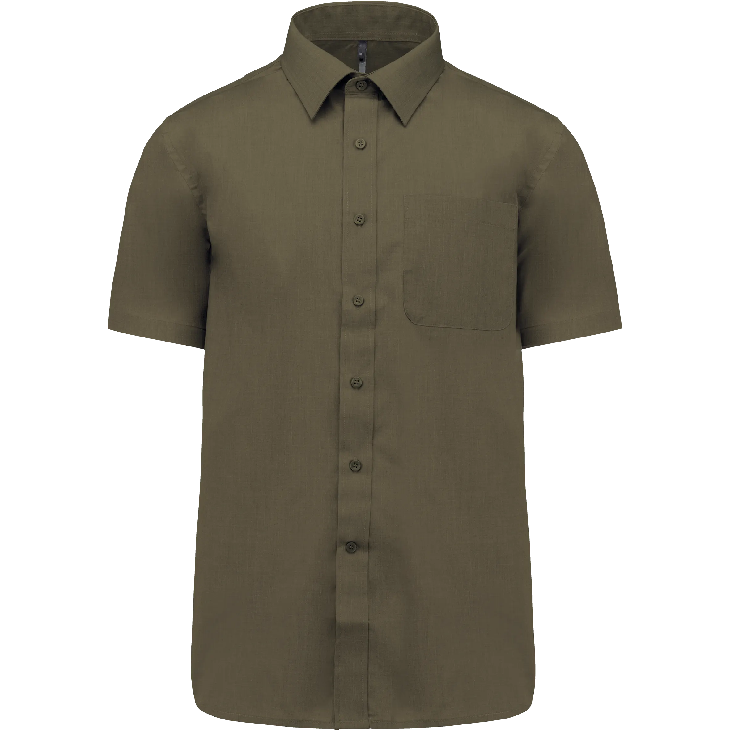 Camisa popelina de polialgodón manga corta de fácil cuidado hombre