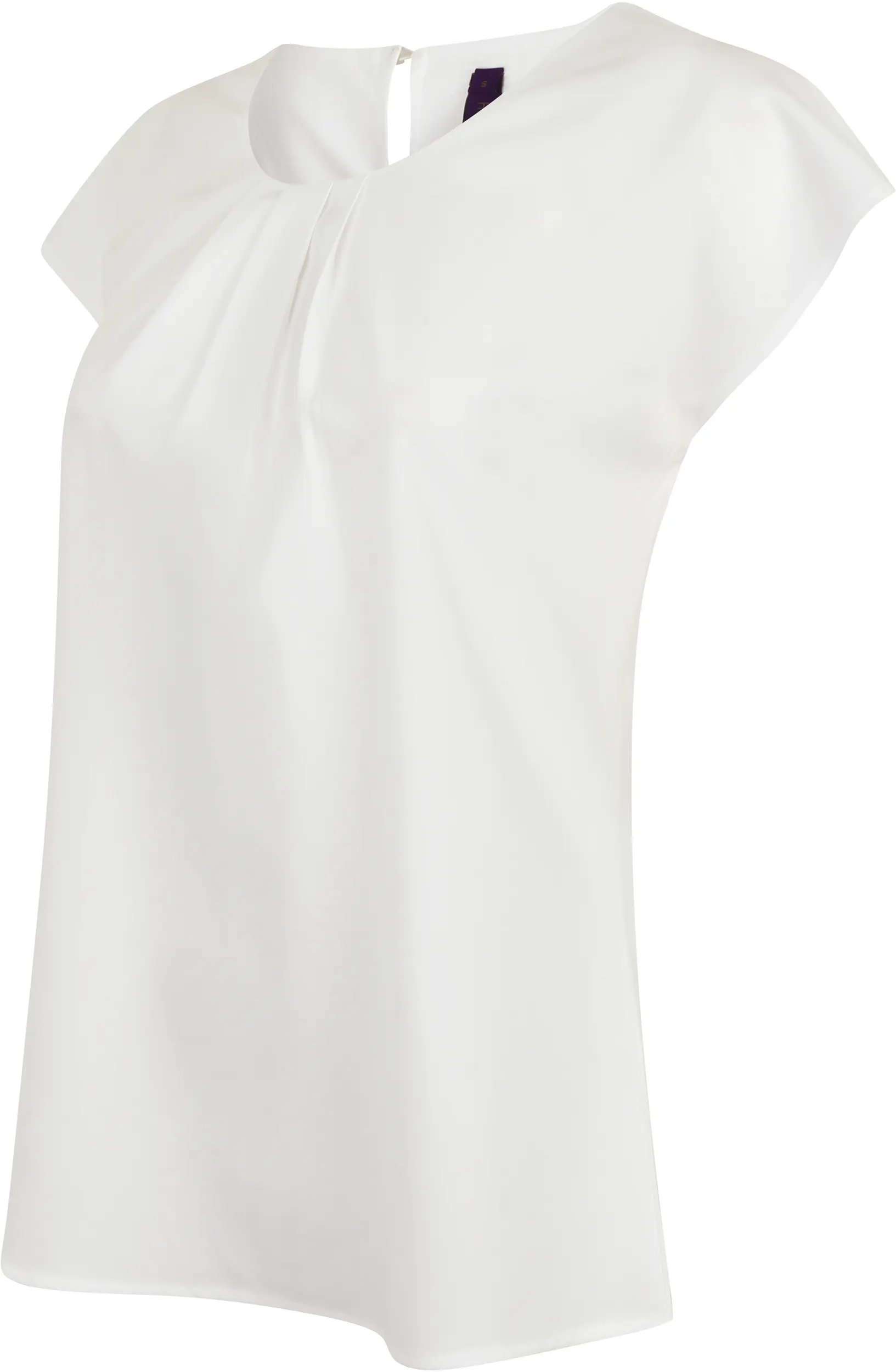 Top cuello plisado mujer