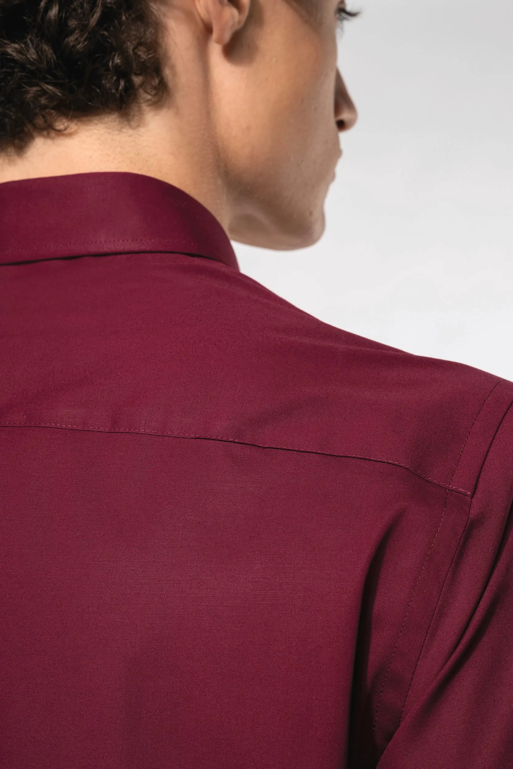 Camisa strech manga corta hombre