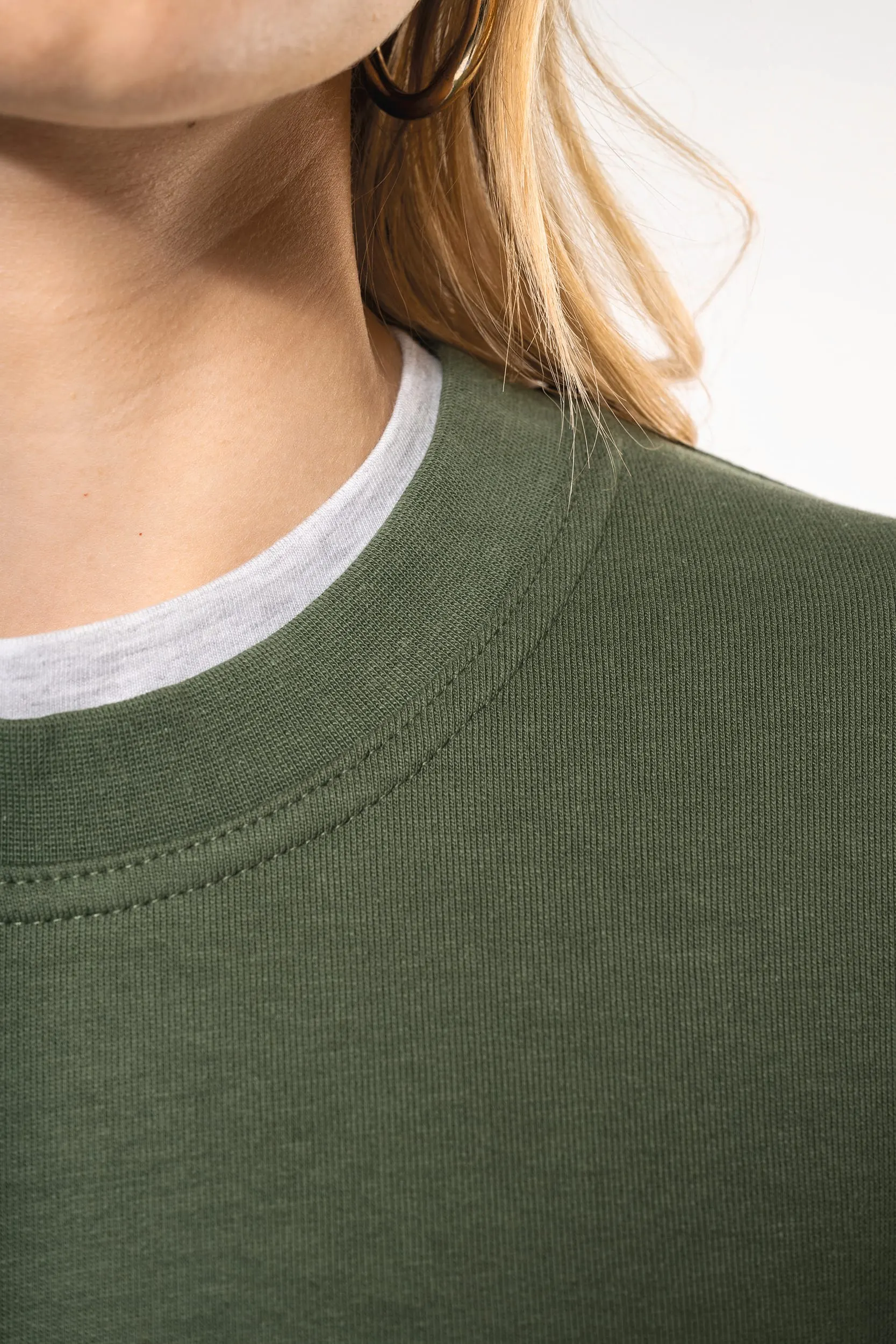 Sudadera cuello redondo