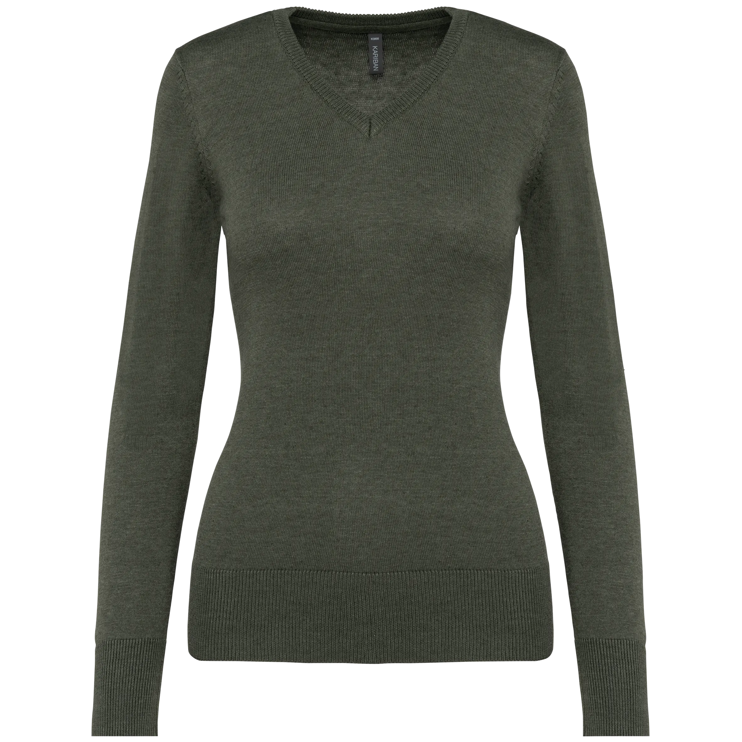 Jersey cuello de pico mujer
