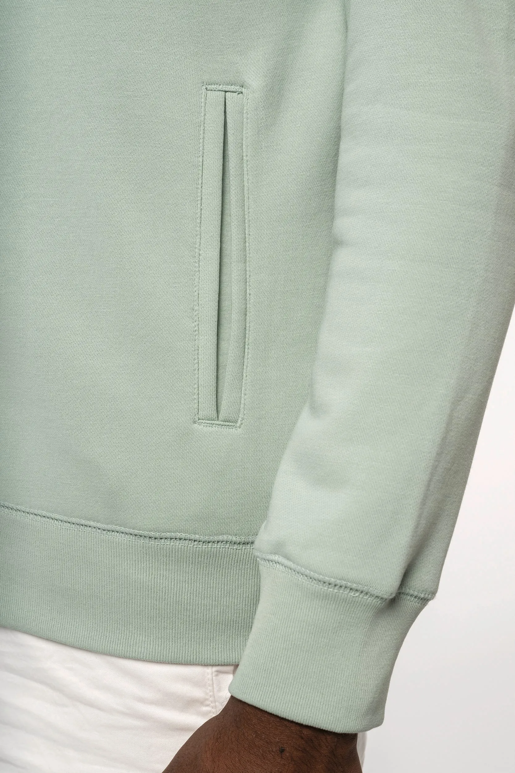 Sudadera ecorresponsable french terry con capucha y cremallera - Unisex