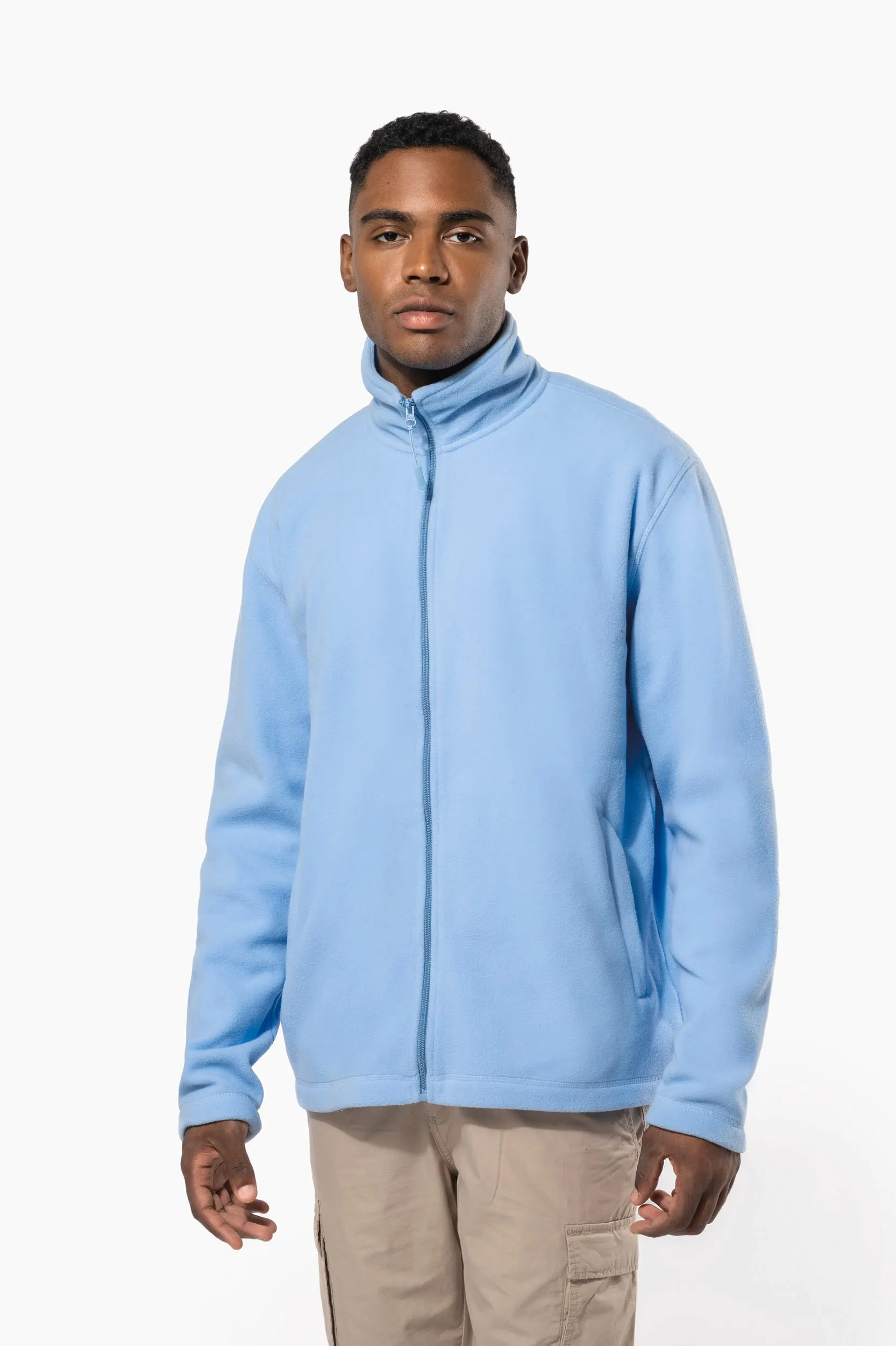 Chaqueta micropolar con cremallera hombre