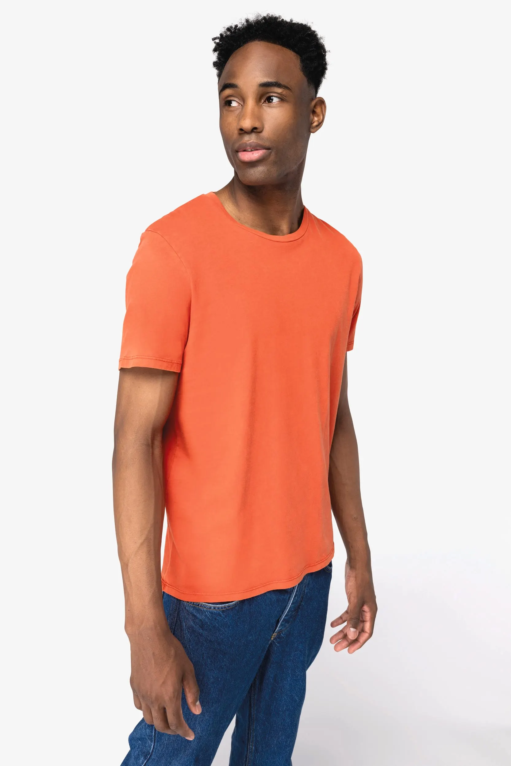 Camiseta ecorresponsable efecto lavado unisex