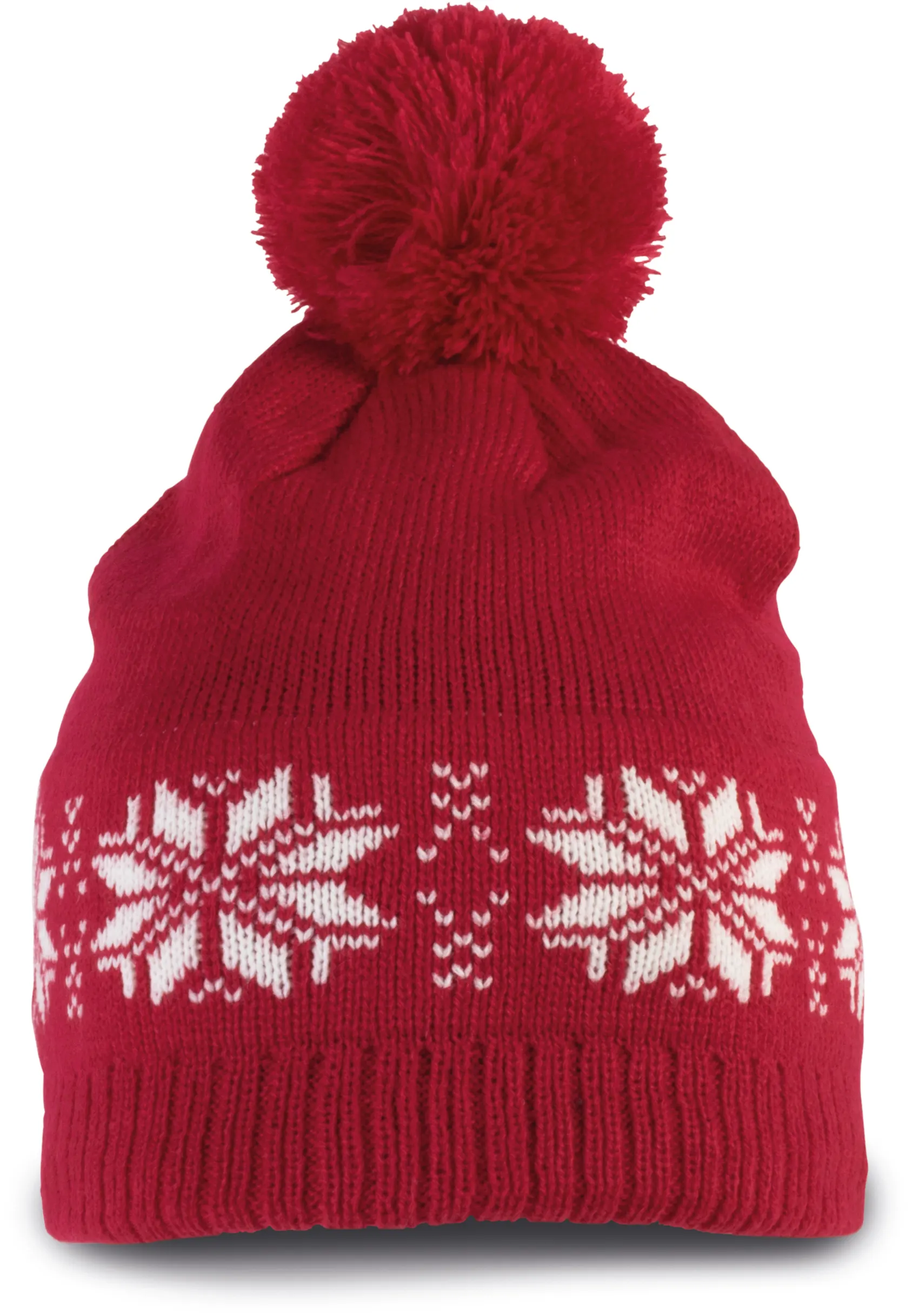Gorro navideño de punto con motivo de estrellas