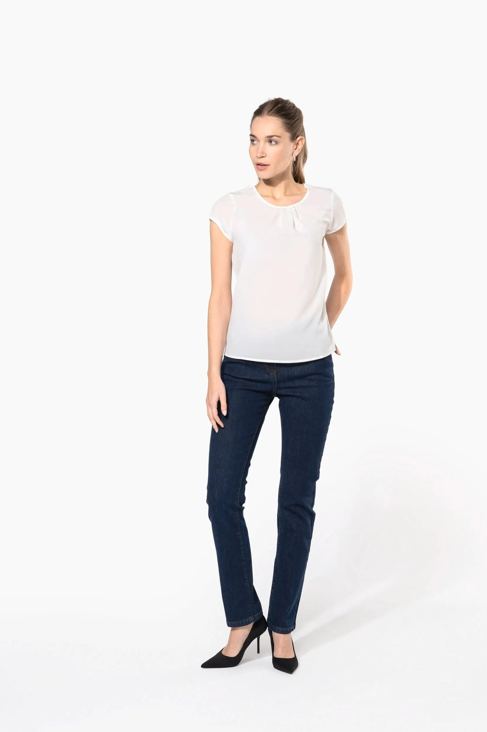 Blusa crepe mujer