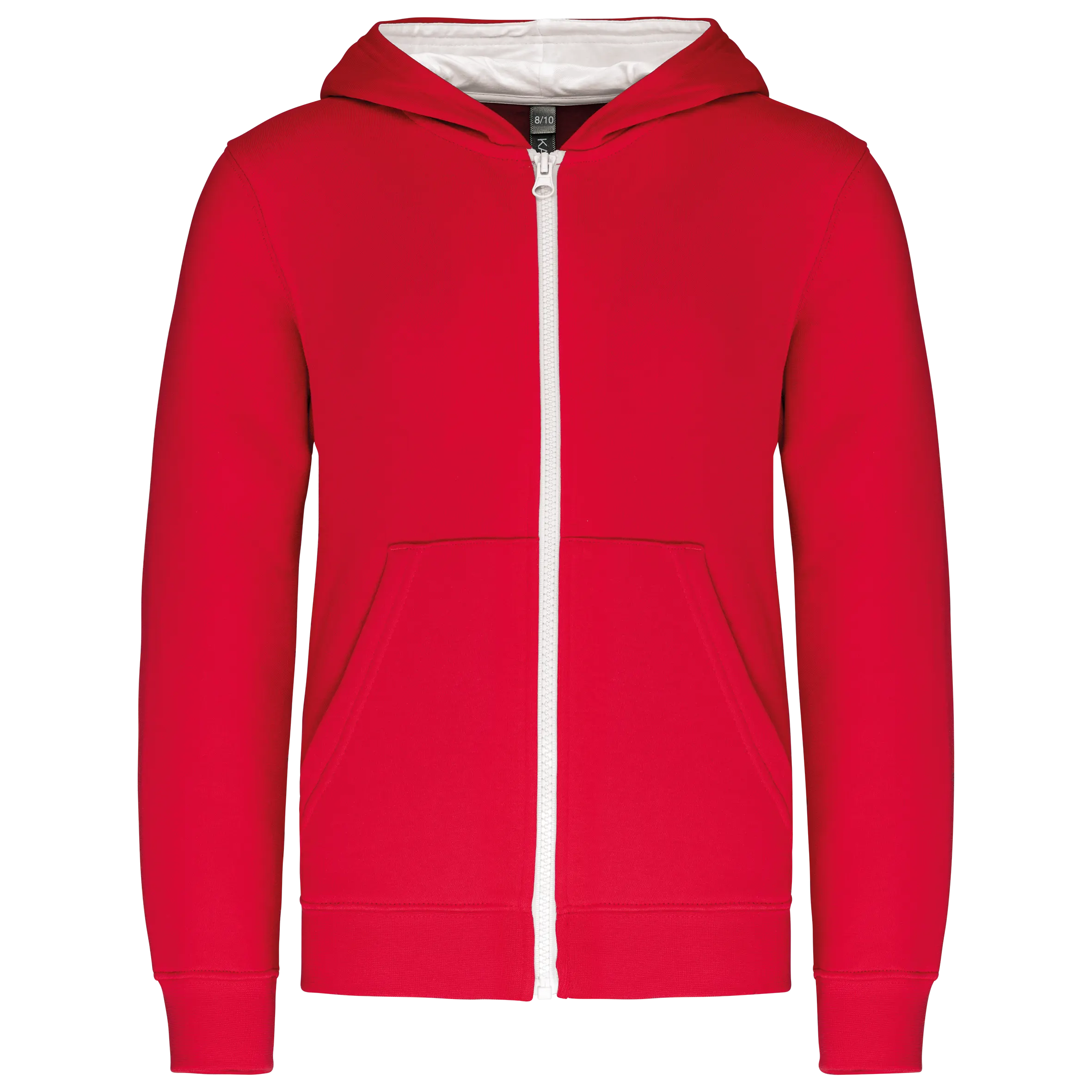 Sudadera capucha y cremallera niños