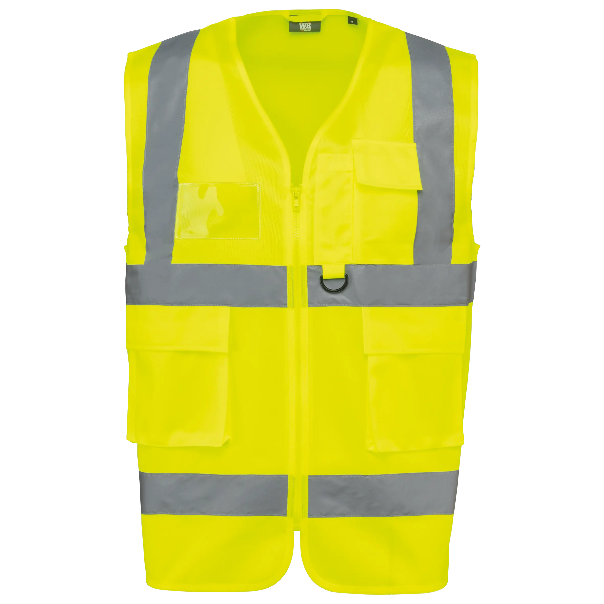 Chaleco de seguridad alta visibilidad reciclado con cremallera unisex