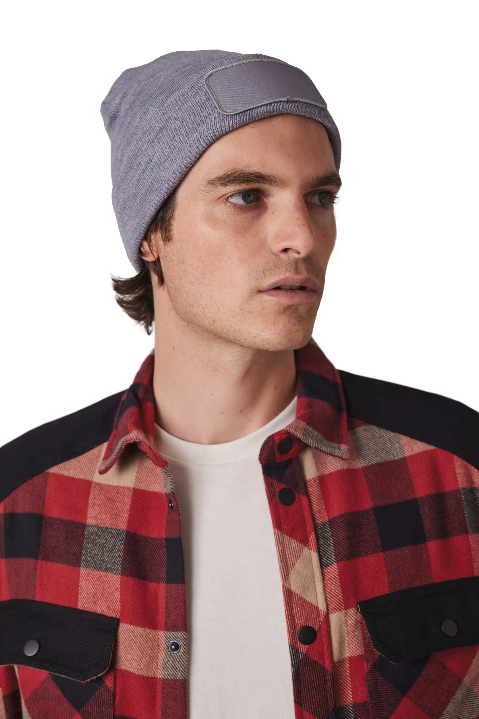 Gorro reciclado con parche