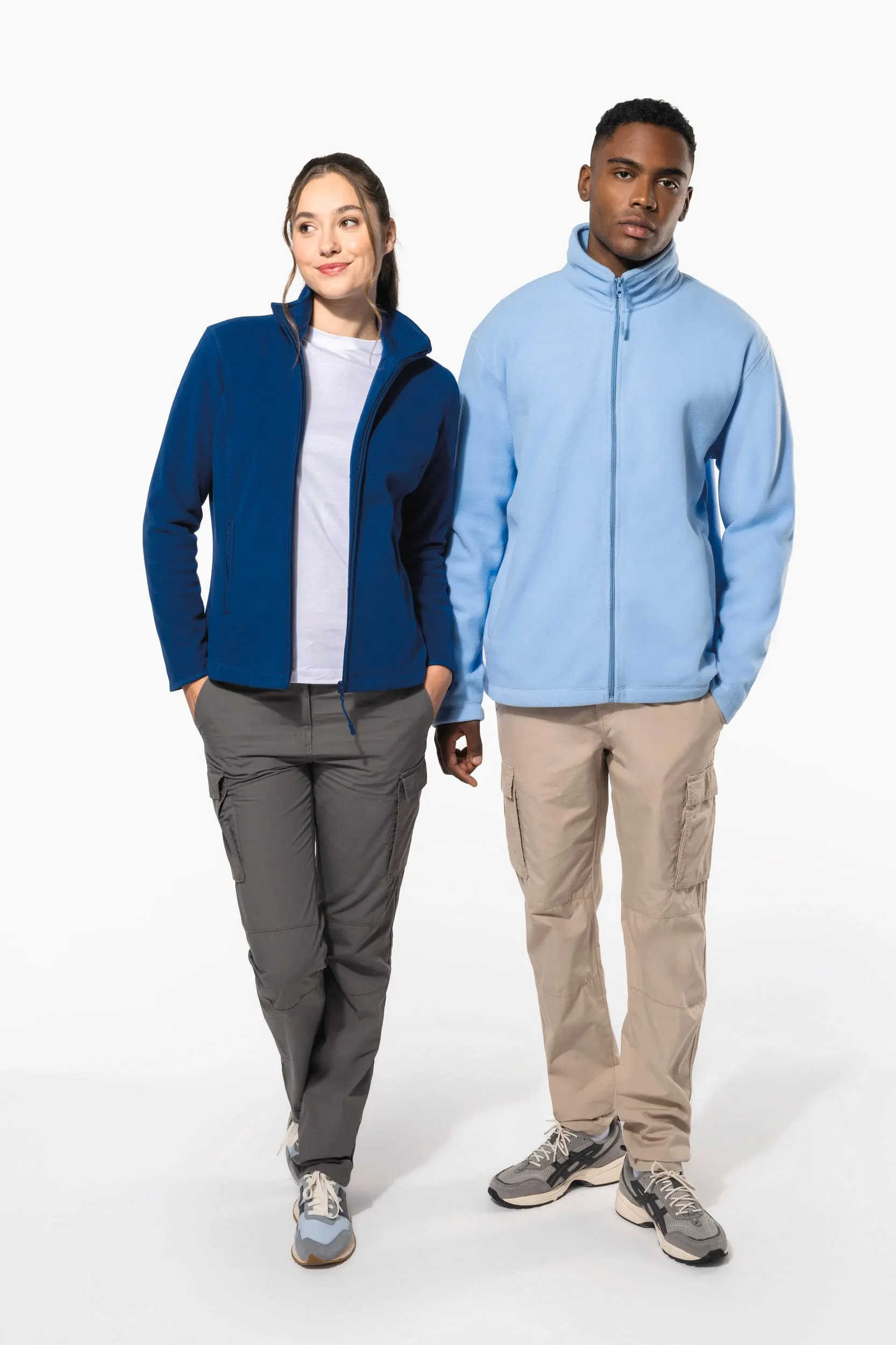 Chaqueta micropolar con cremallera hombre