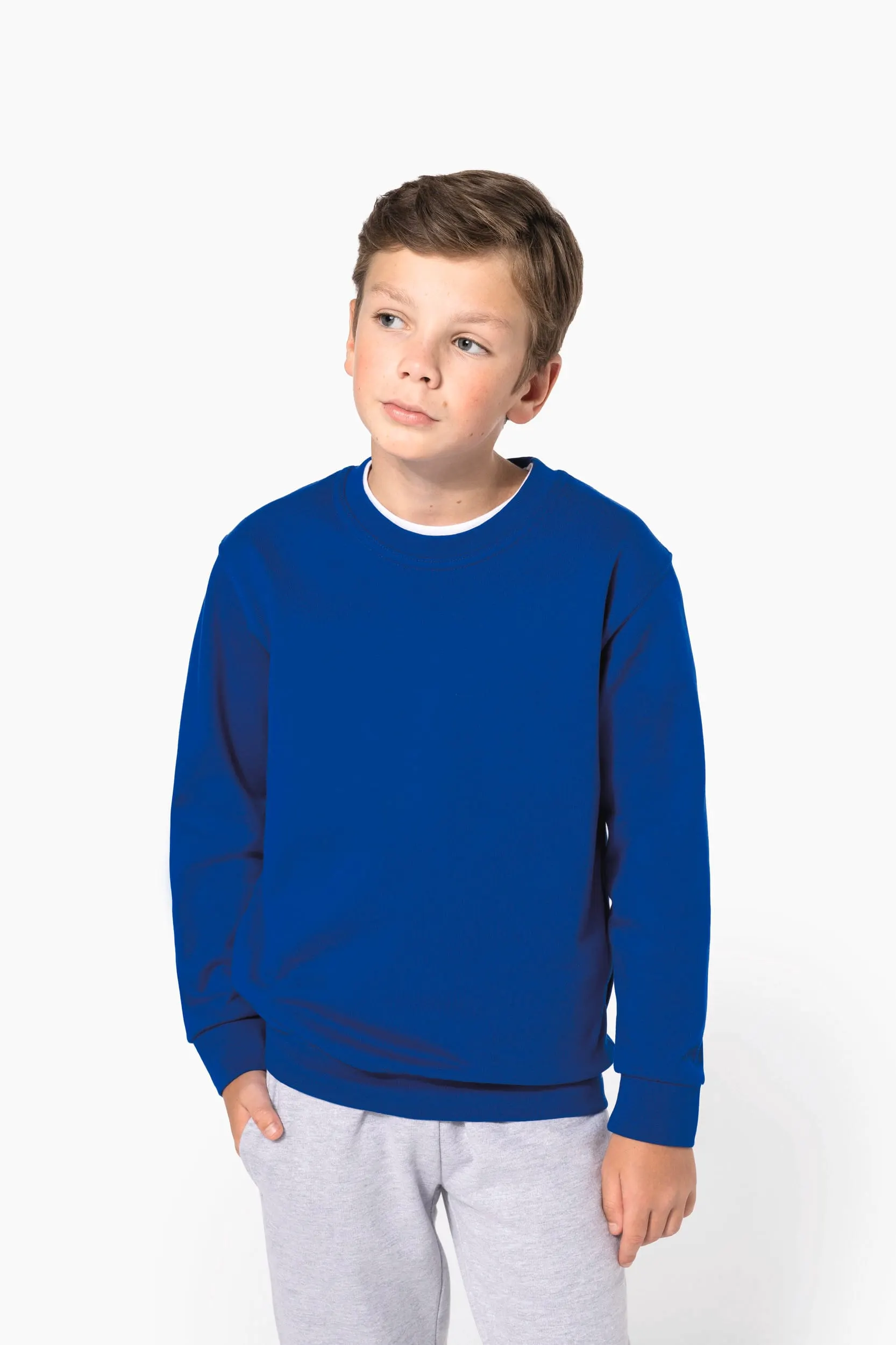 Sudadera cuello redondo infantil