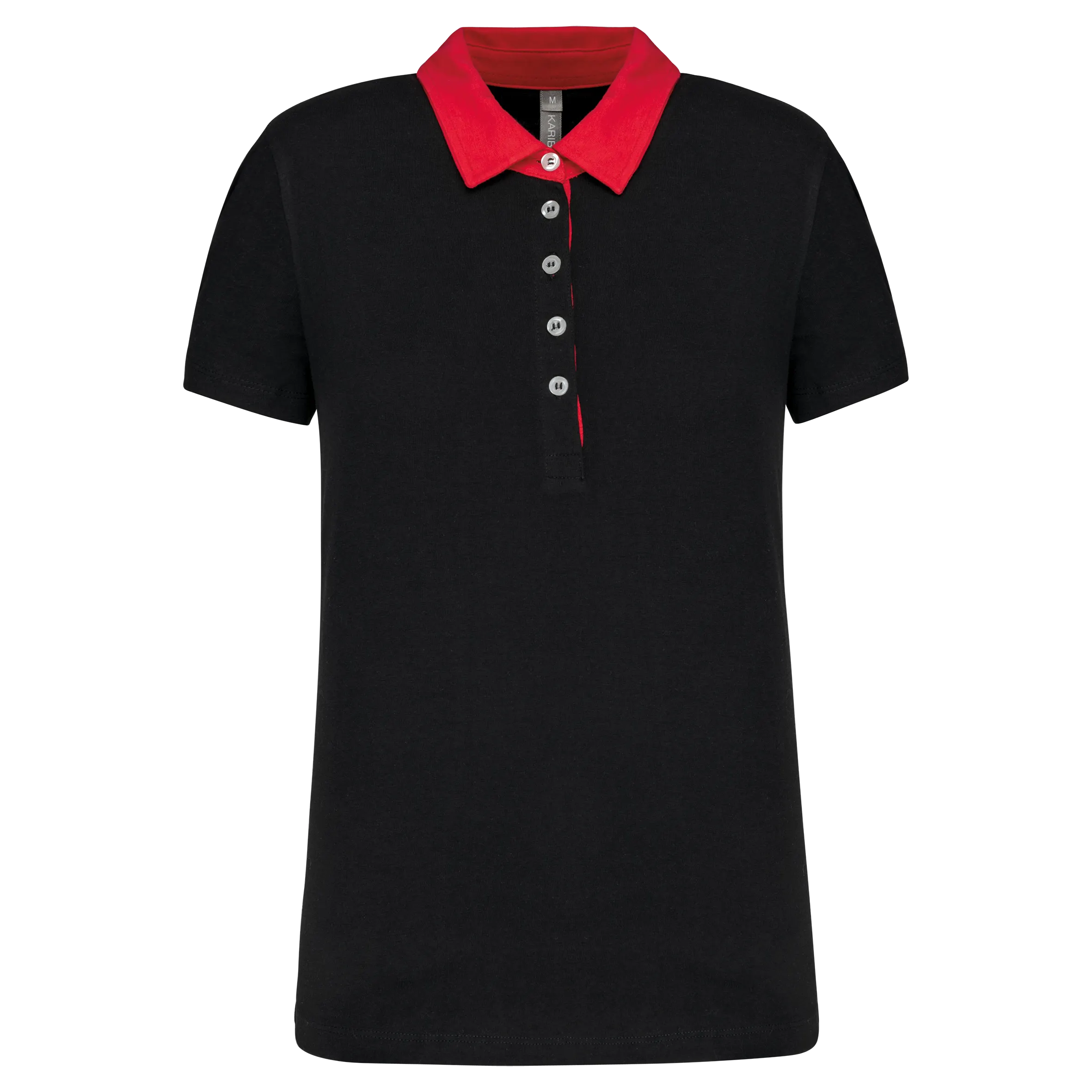 Polo jersey bicolor mujer