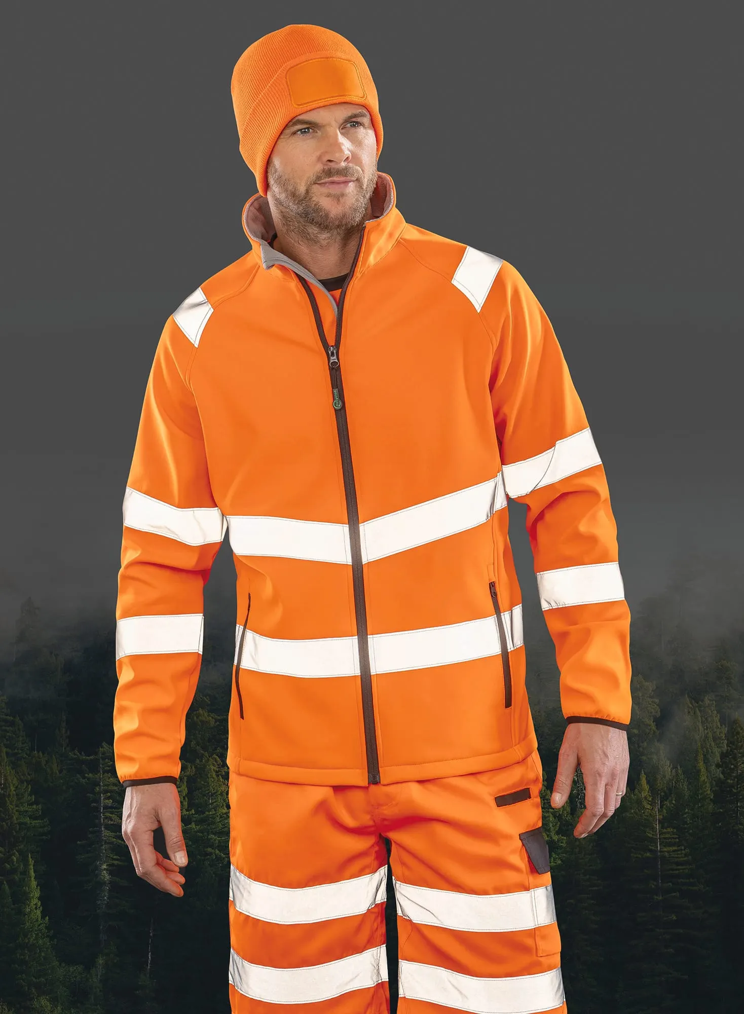 Chaqueta de seguridad softshell reciclada<br/>
