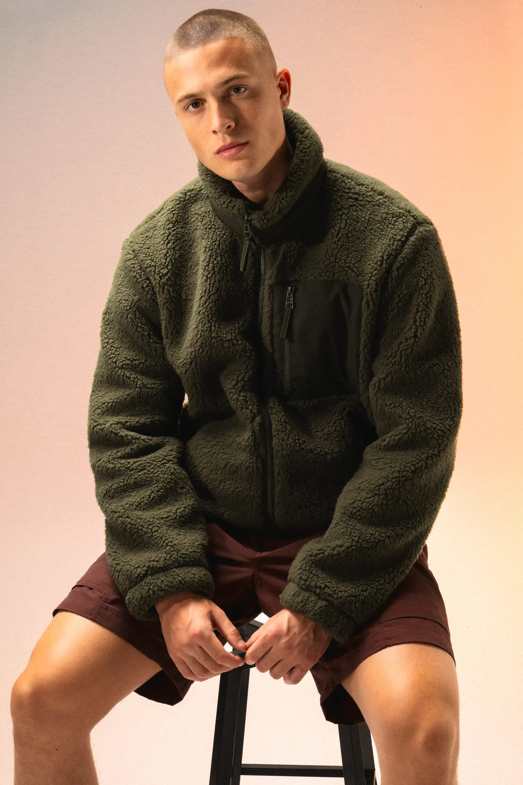 Chaqueta ecorresponsable de sherpa unisex