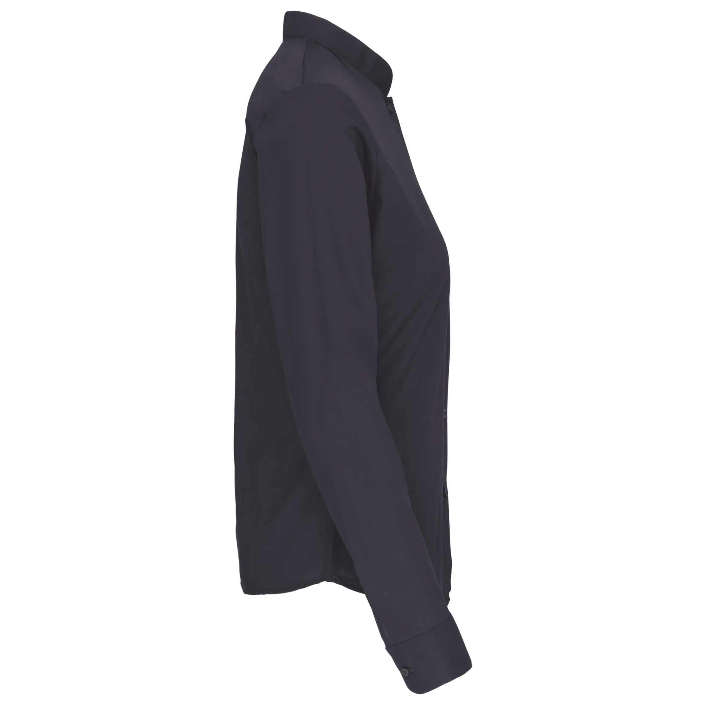 Camisa cuello mao manga larga mujer