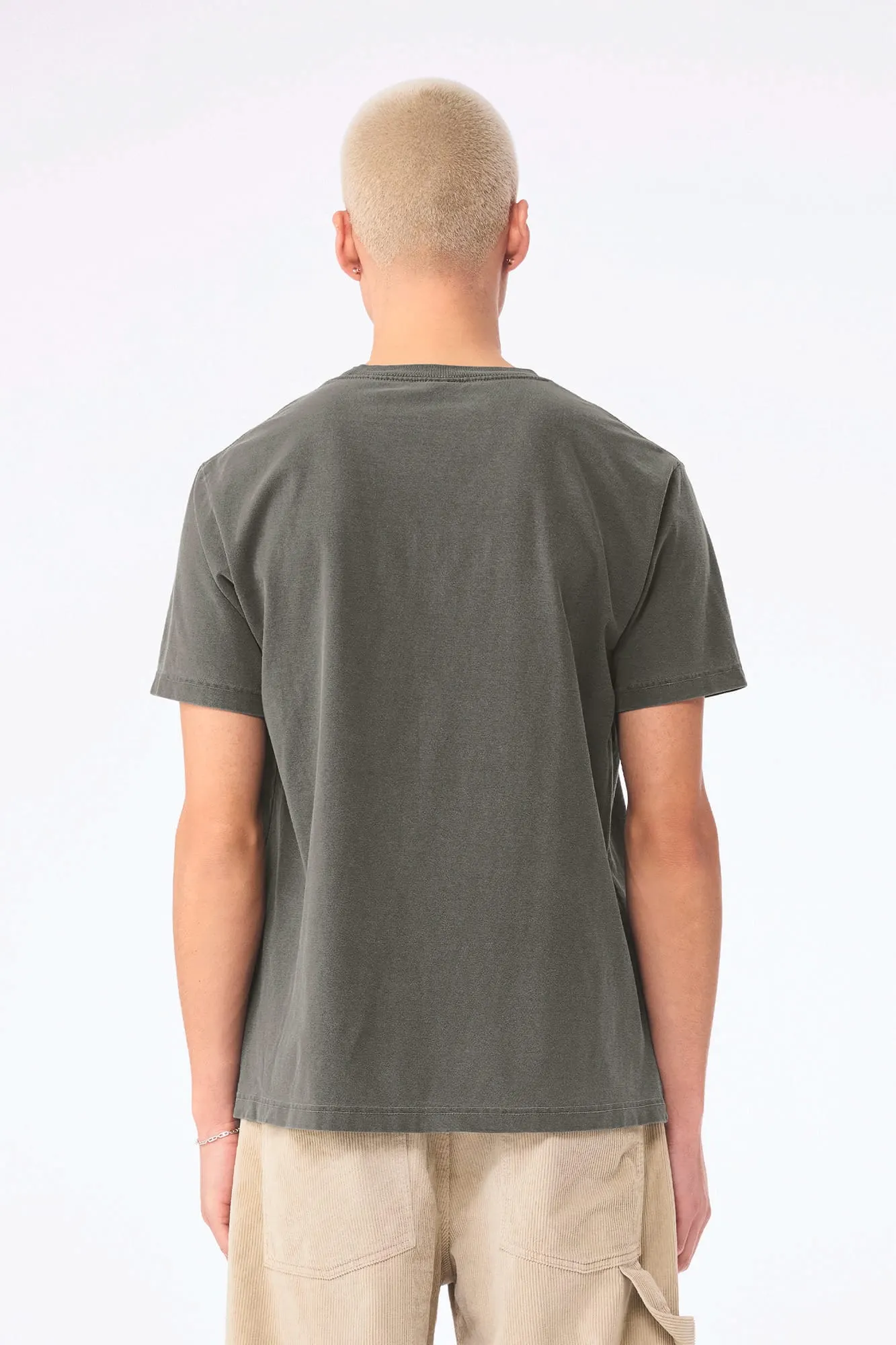 Camiseta de efecto lavado gruesa unisex