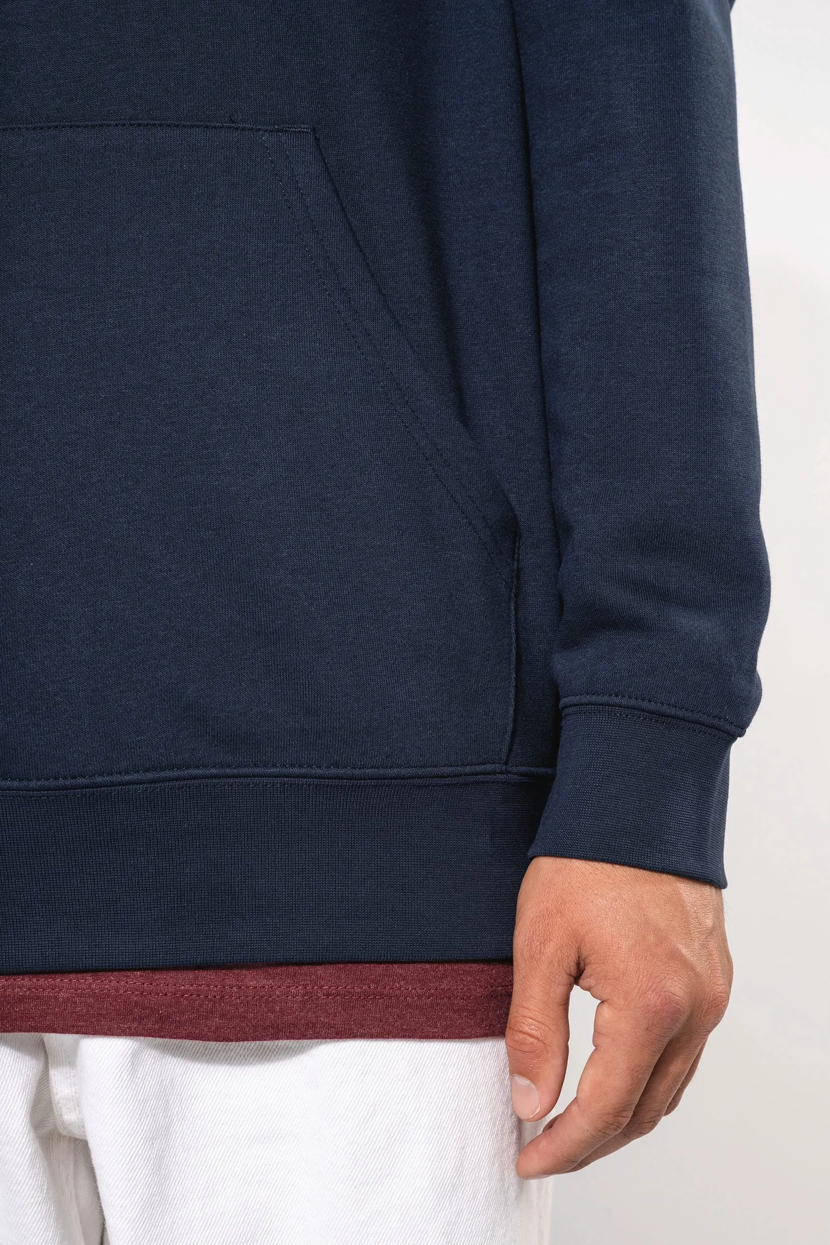 Sudadera con capucha de forro contrastado  - Unisex