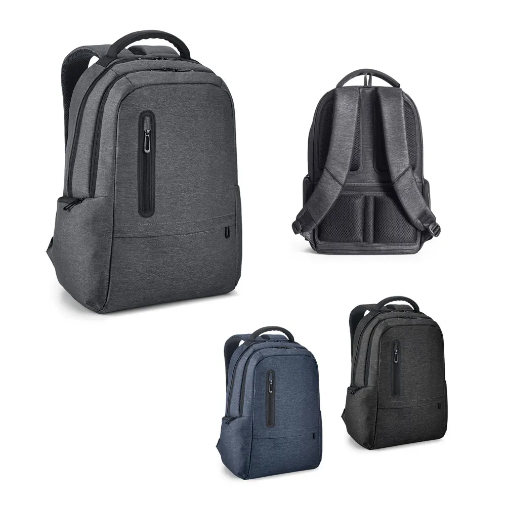 RE-BOSTON. Mochila para portátil de nailon reciclado resistente al agua 2Tone con compartimento 210D