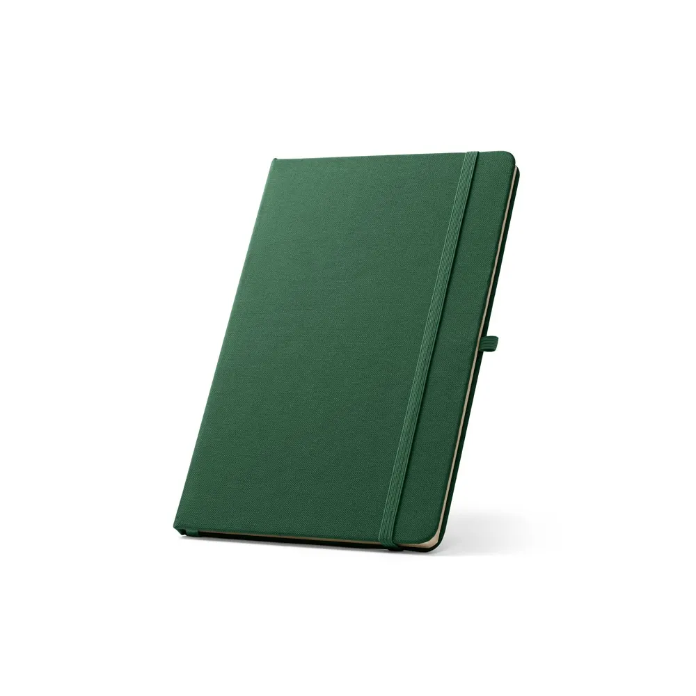 ANNE. Cuaderno A5 en poliéster reciclado (100% rPET) con páginas a rayas