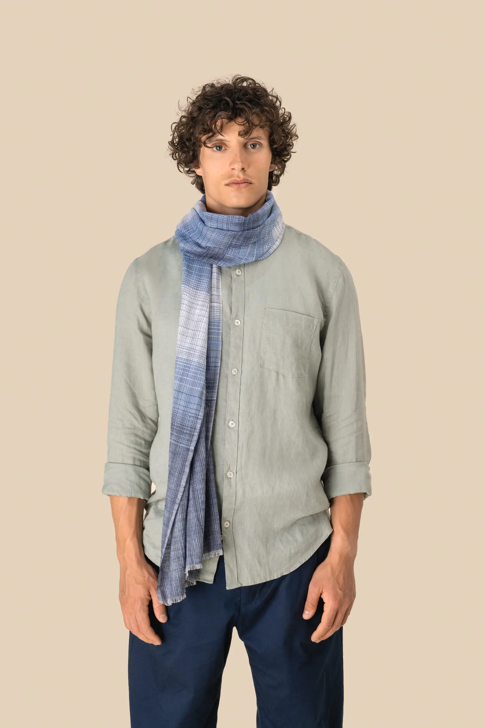Fular a rayas unisex