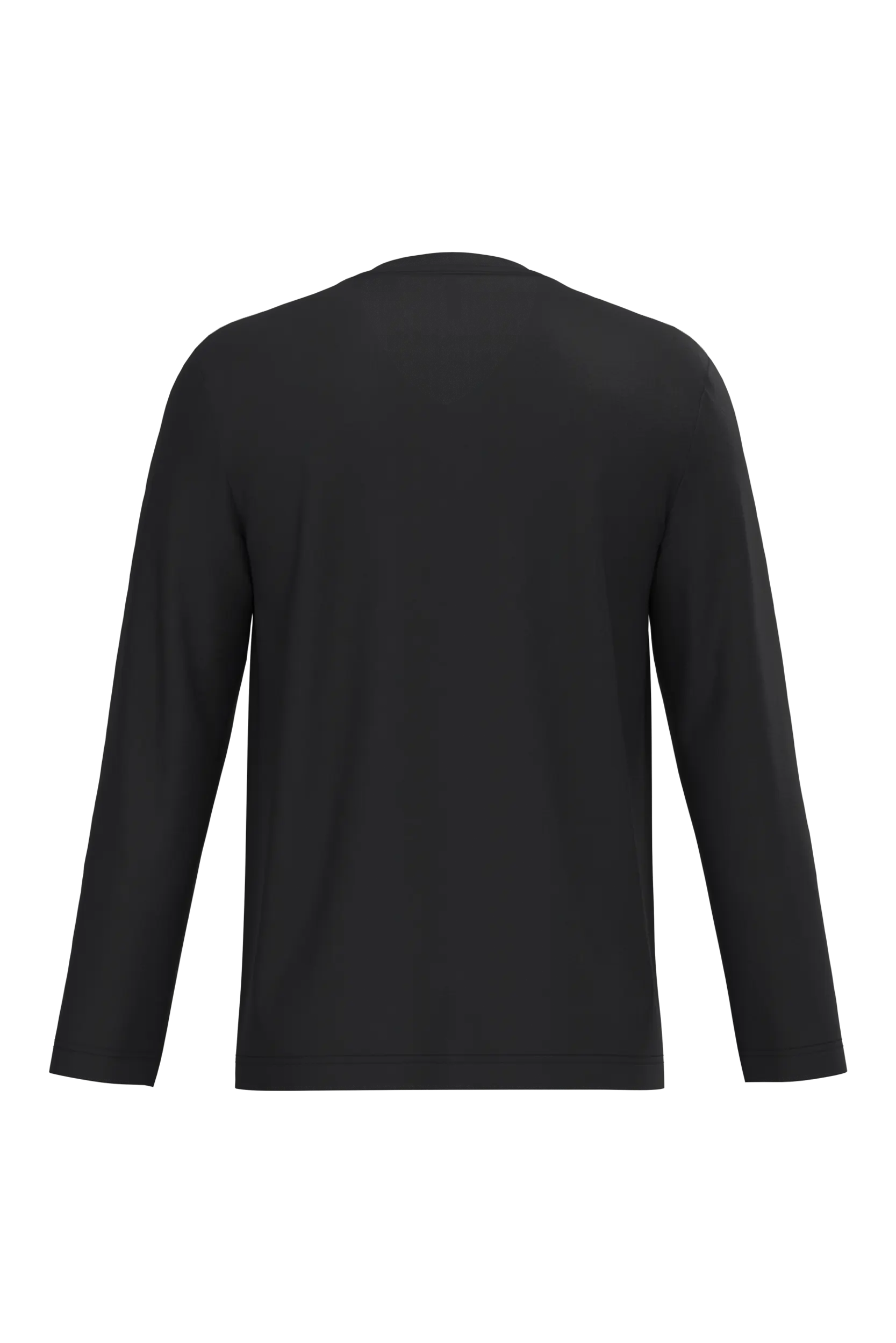 Camiseta manga larga y cuello de pico hombre