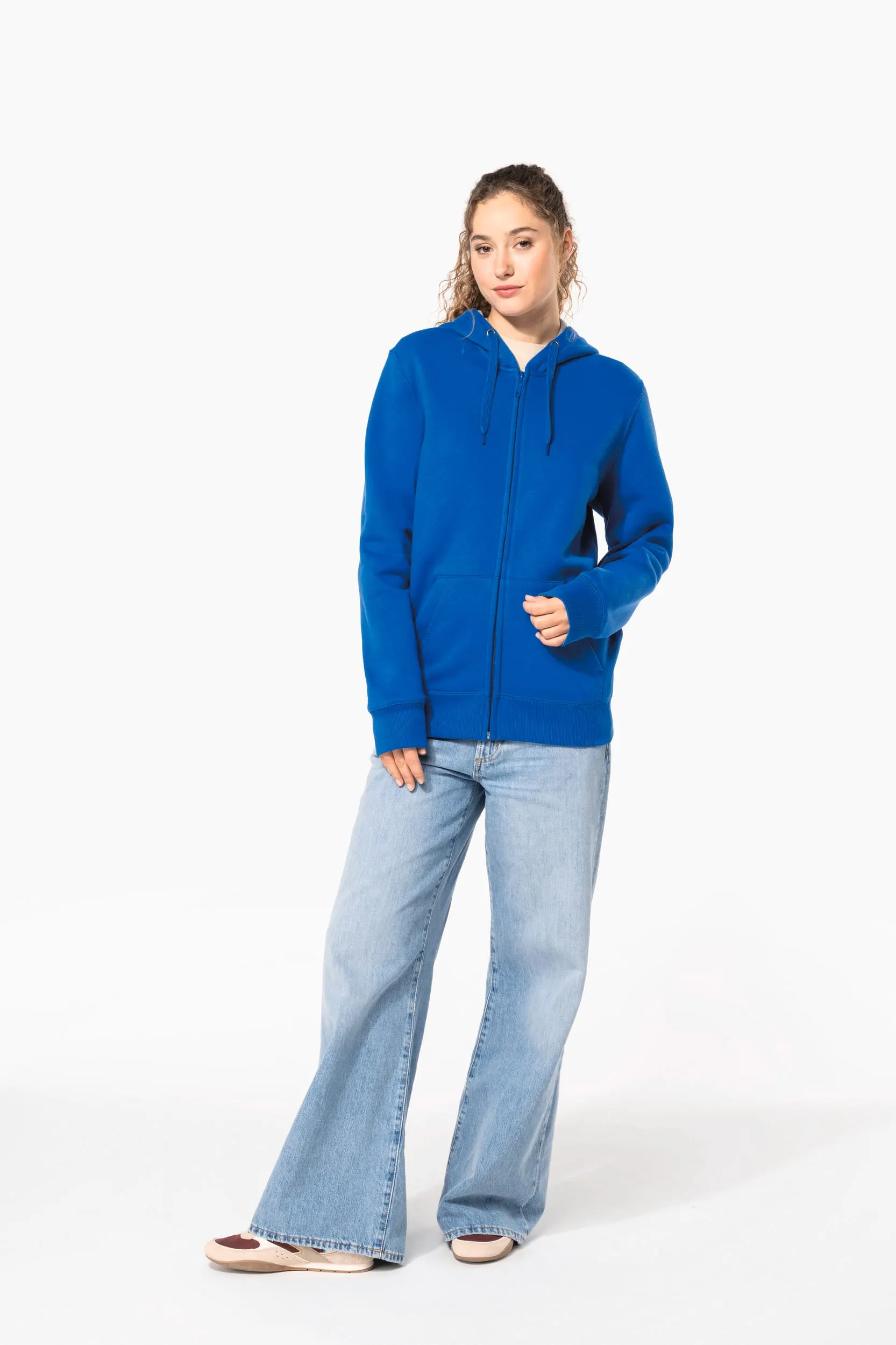 Sudadera capucha y cremallera