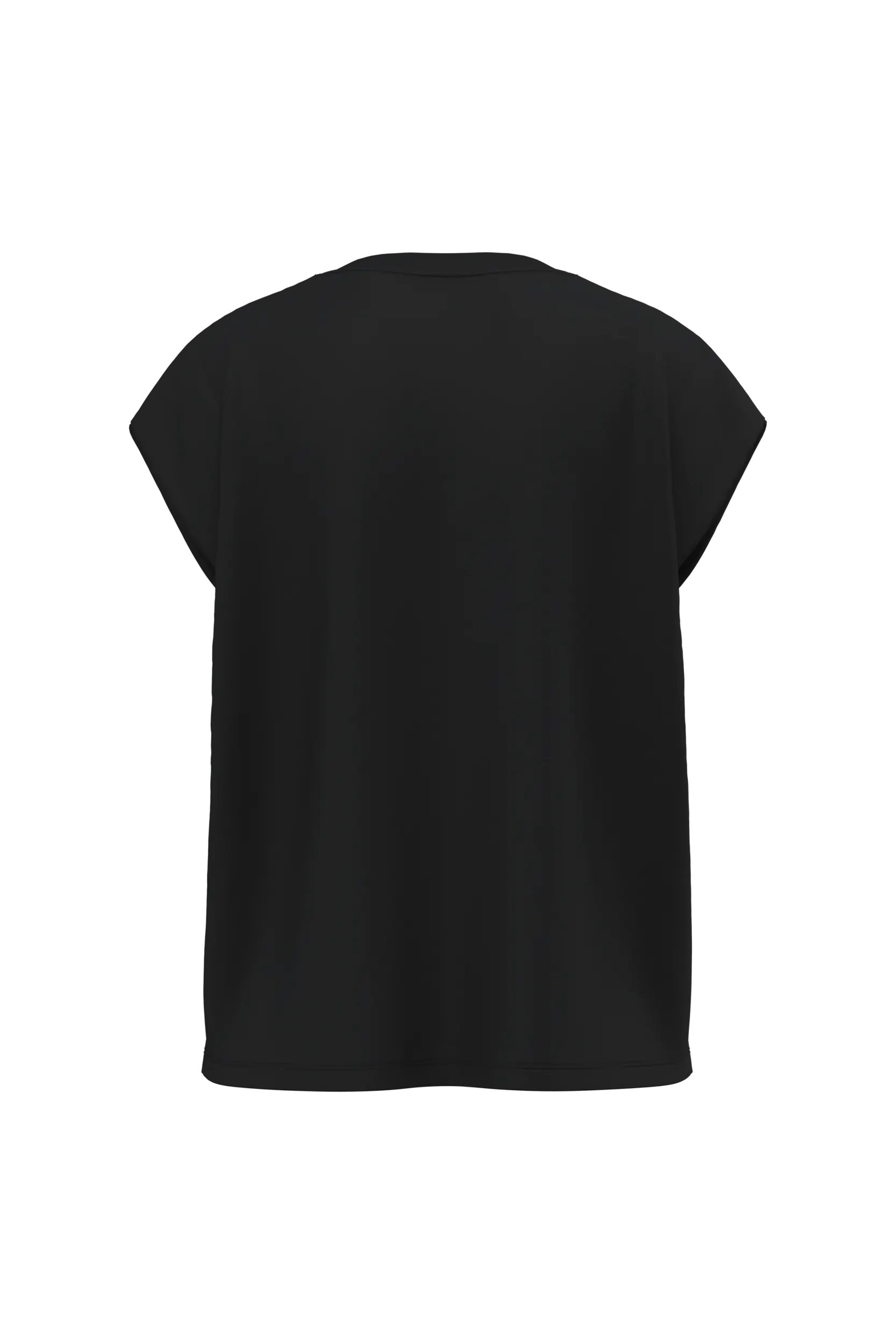 Camiseta de mujer eco-responsable sin mangas con hombreras