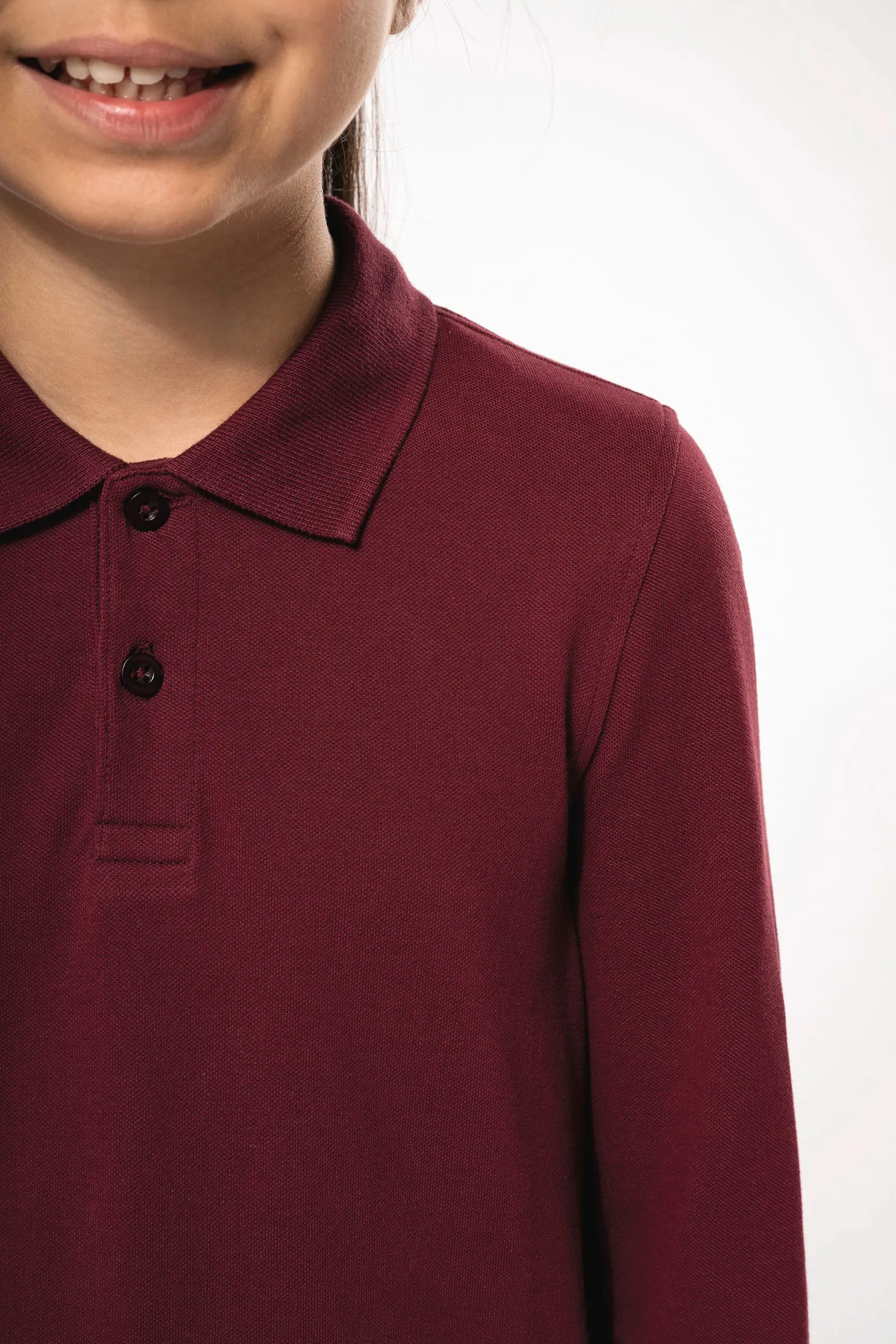 Polo manga larga infantil
