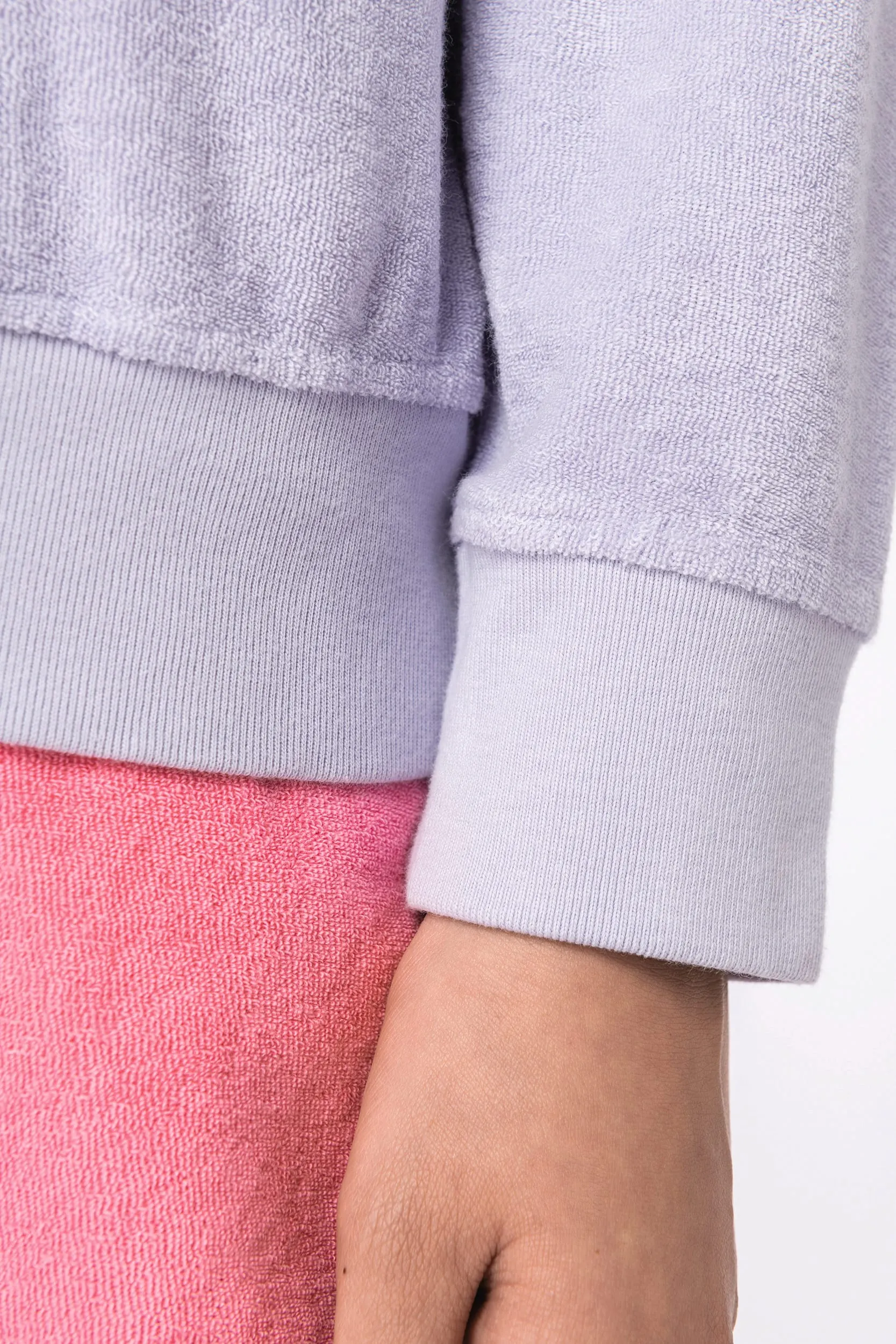 Sudadera ecorresponsable de rizo mujer