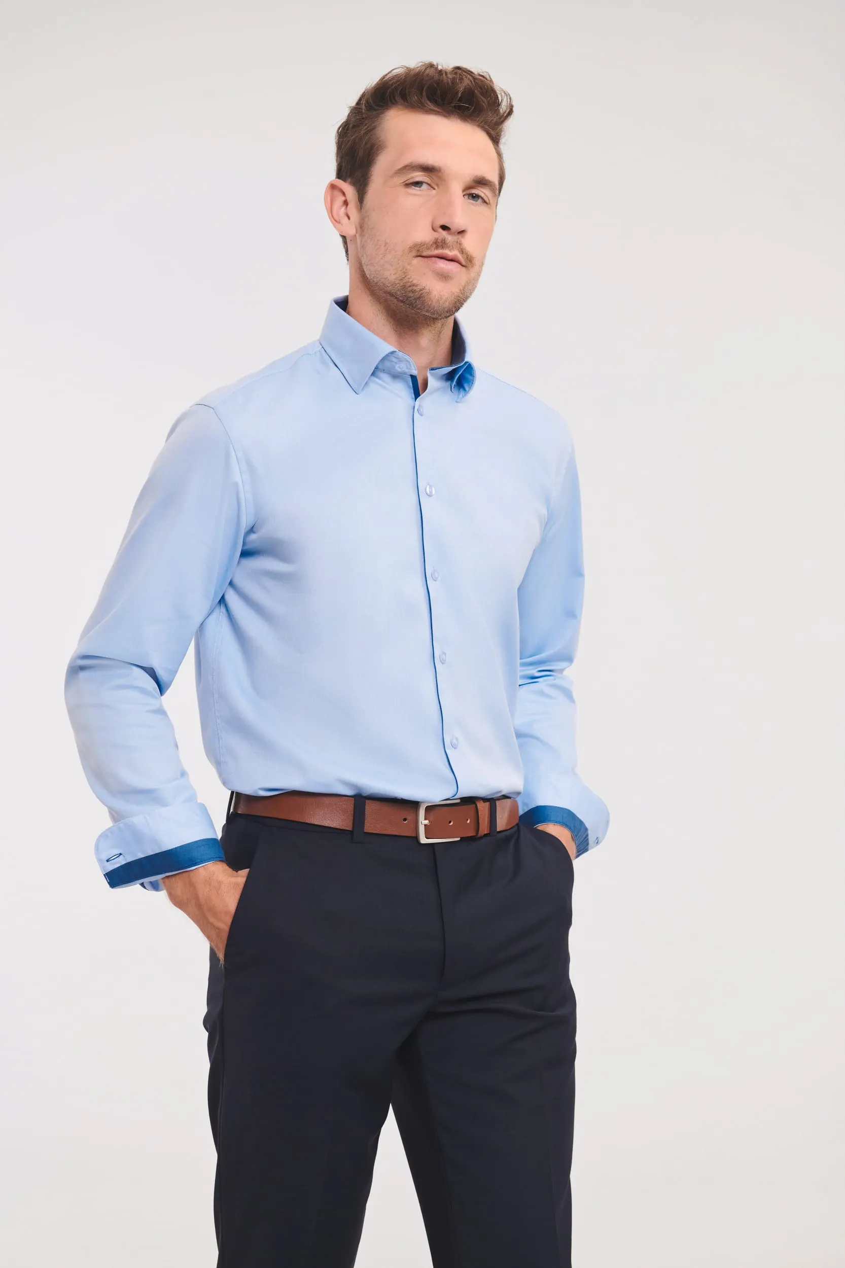Camisa Espiga manga larga