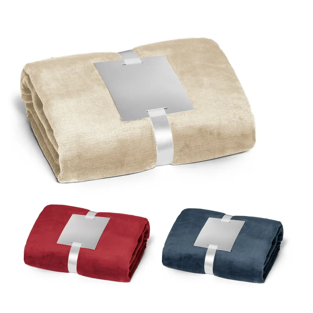 DYLEAF. Manta polar (240 g/m²) con cinta para tarjeta de personalización