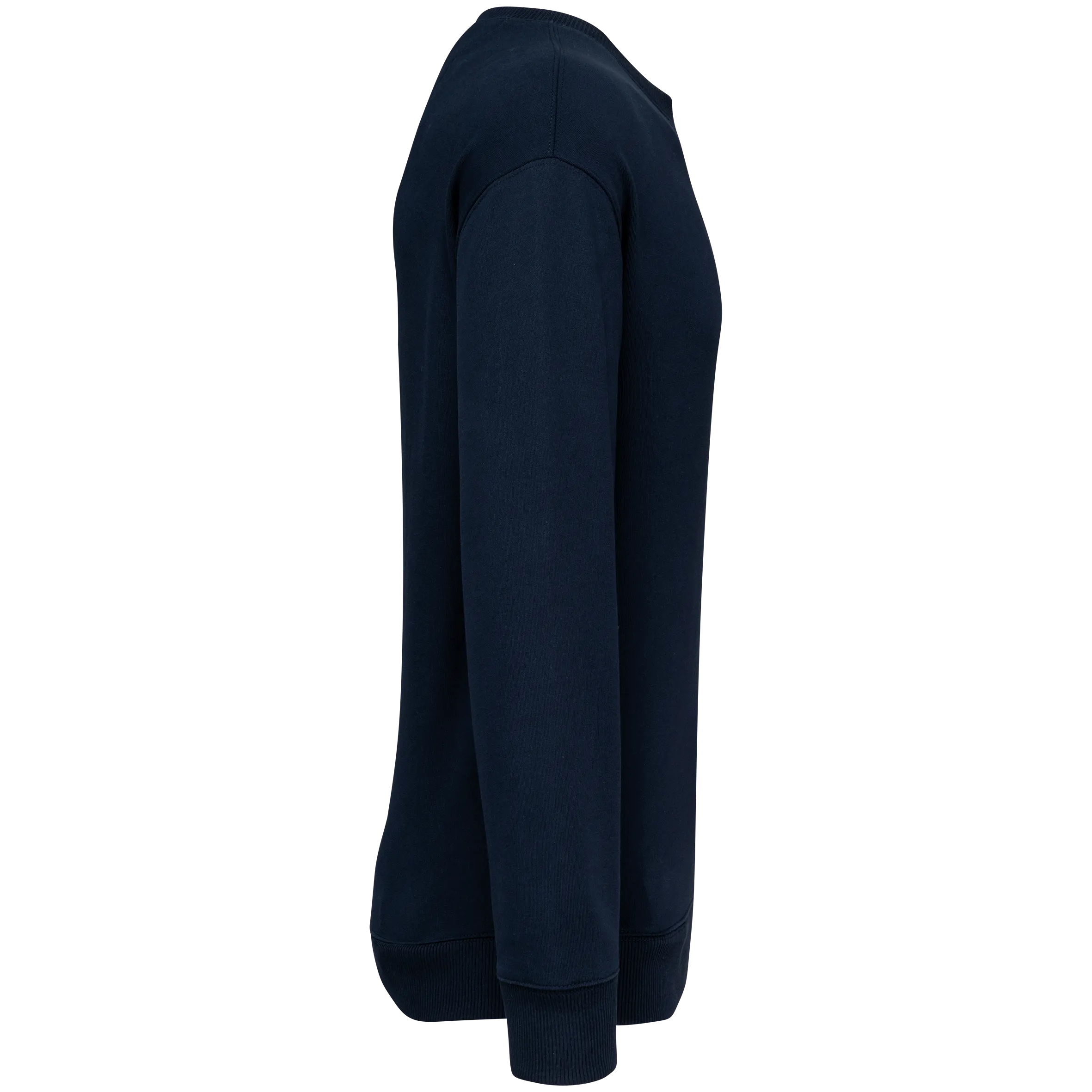 Sudadera ecorresponsable cuello redondo y hombros caídos French Terry unisex