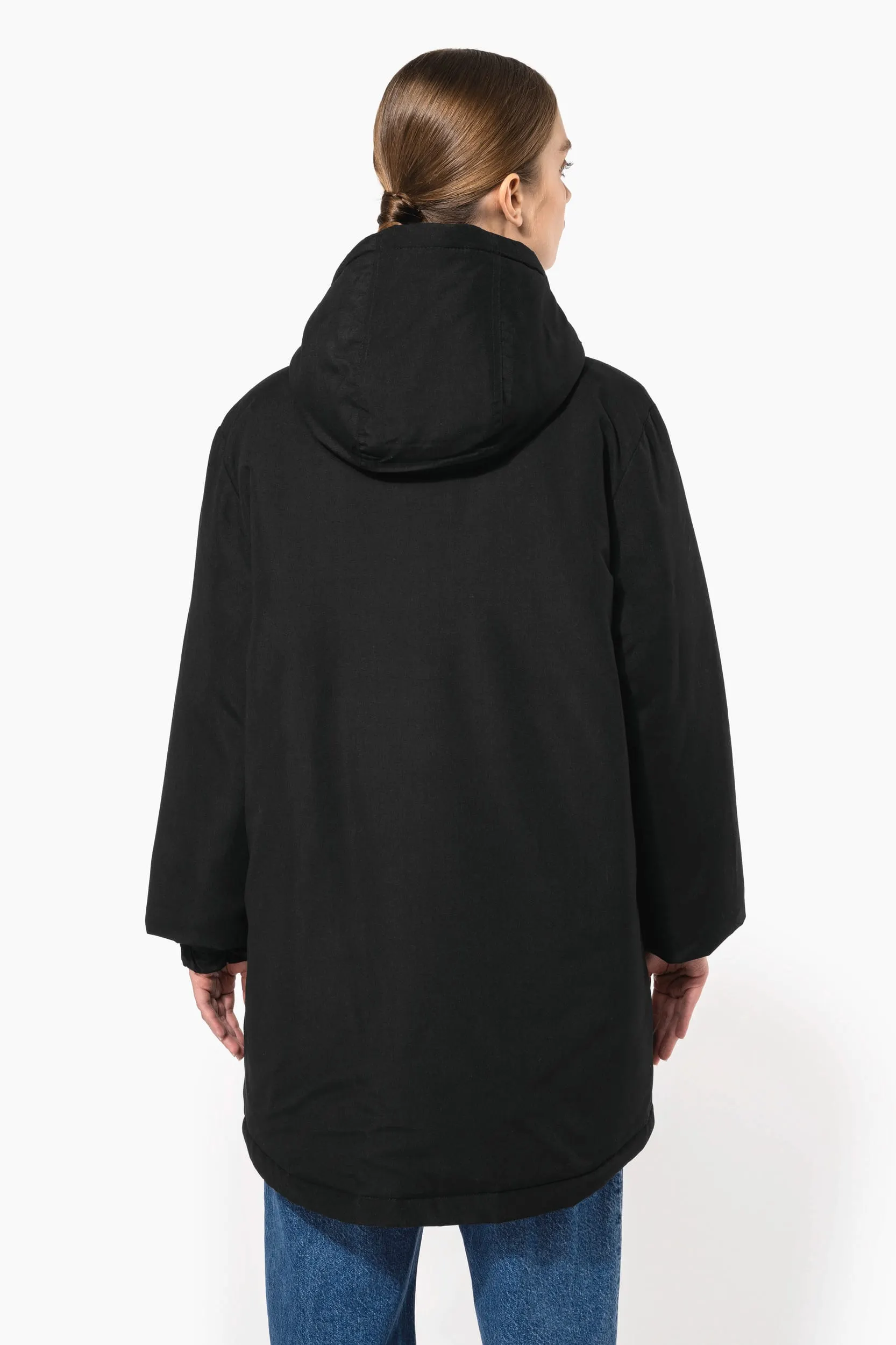 Parka con capucha reciclada unisex