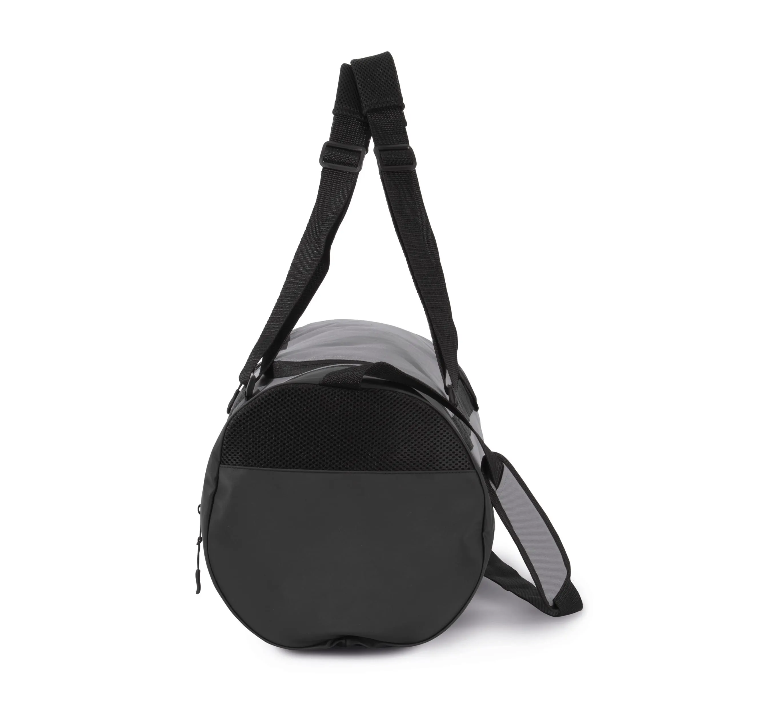 Bolsa de deporte cilíndrica con compartimento separado para calzado