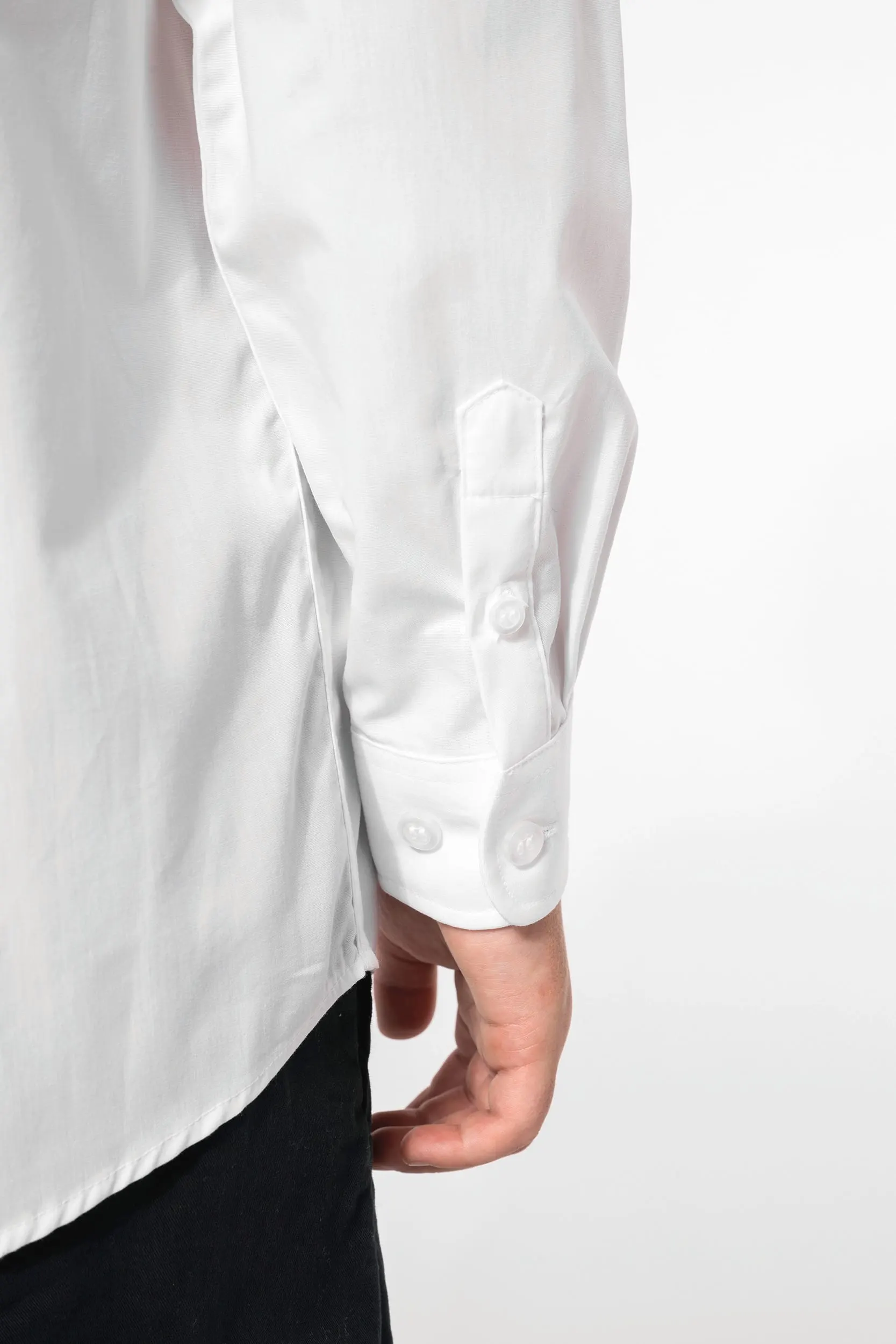 Camisa popelina manga larga niños