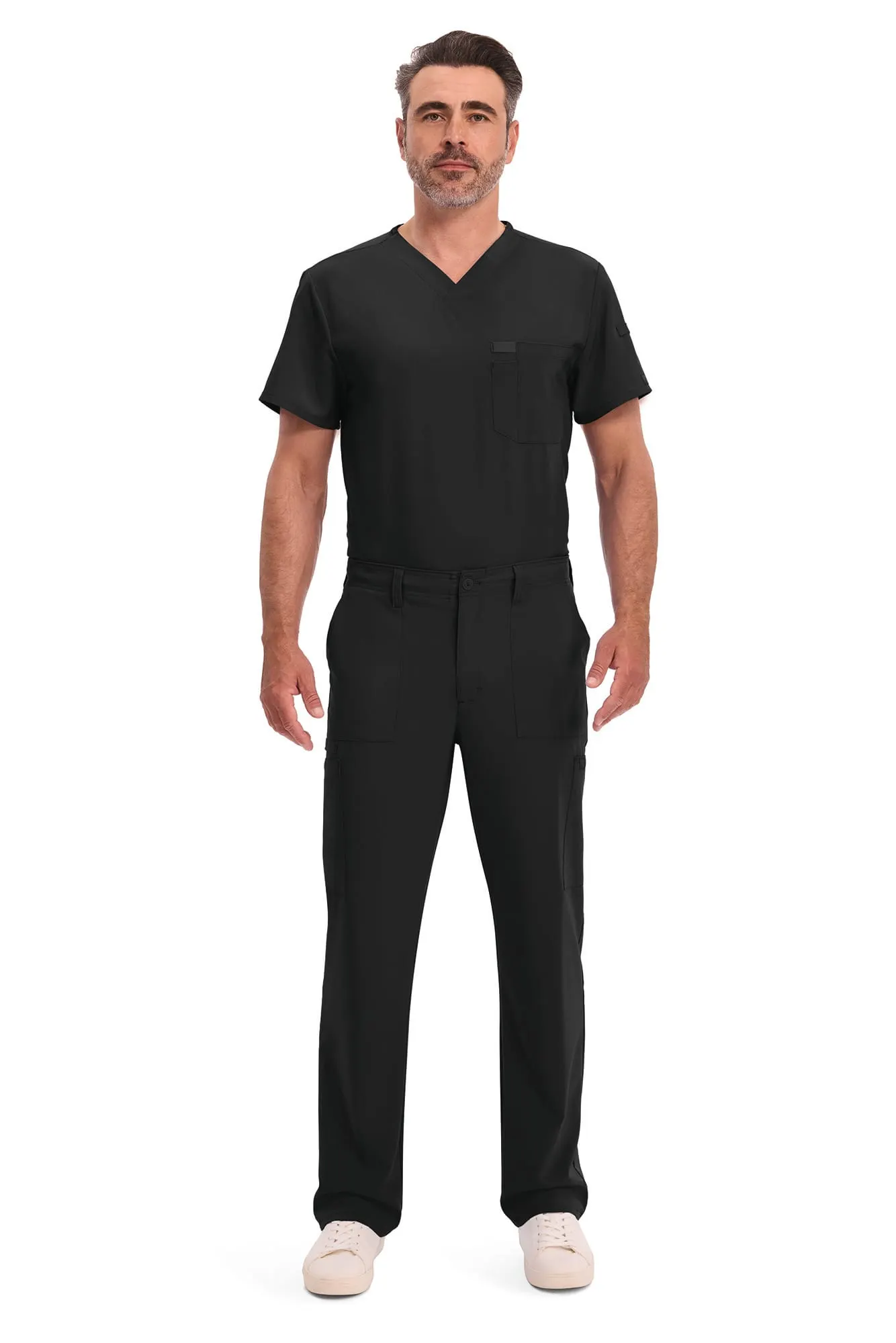 Pantalón con cordón de ajuste y tiro estándar hombre<br/>