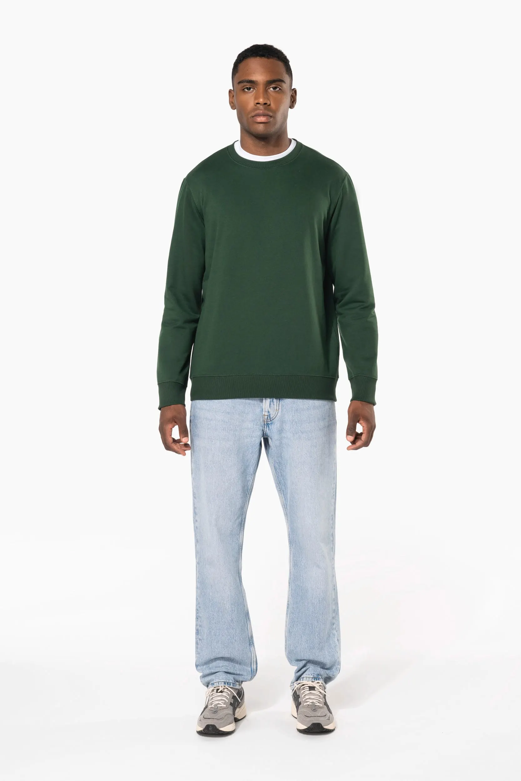 Sudadera cuello redondo reciclada unisex