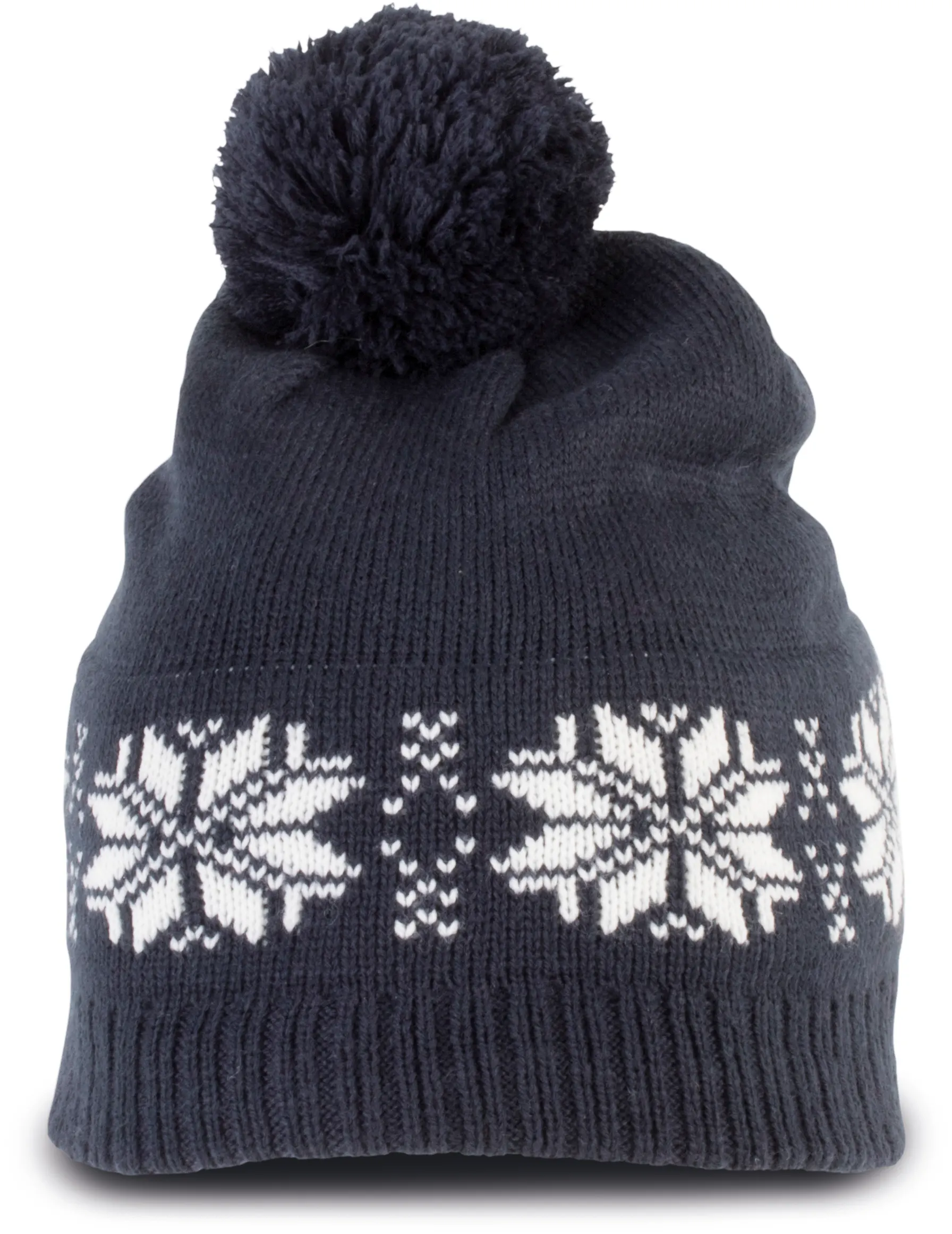 Gorro navideño de punto con motivo de estrellas