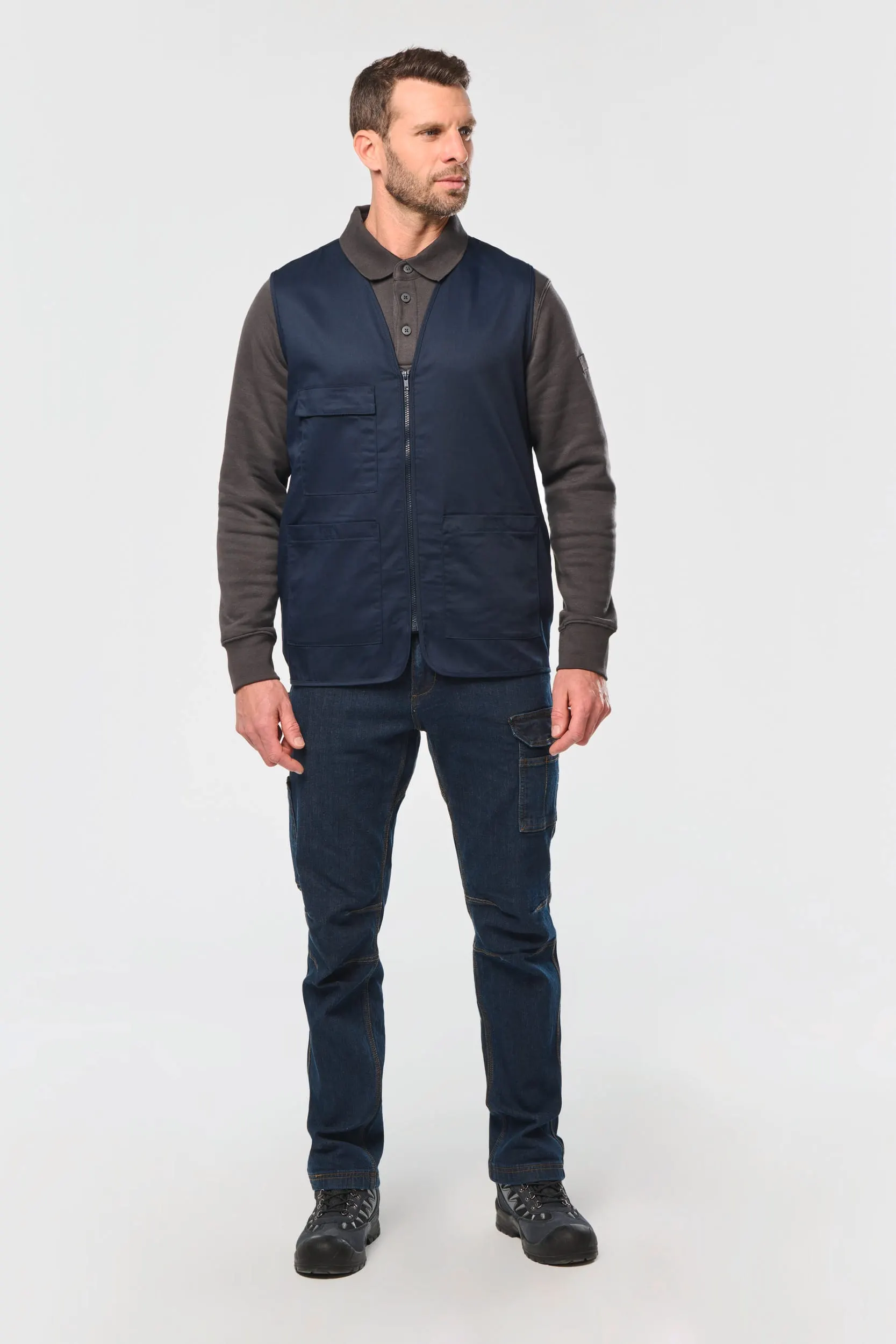 Chaleco polialgodón multibolsillos - Unisex